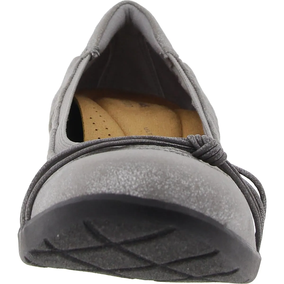 Meadow Rae Womens Padded Insole Faux Leather Slip-On Sneakers