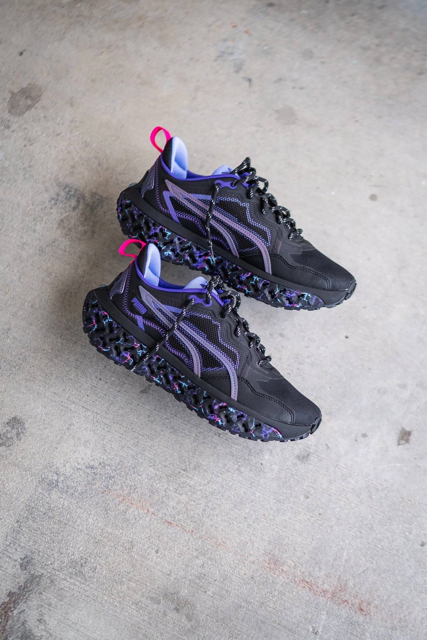 Men's Puma XETIC Sculpt Electric Storm (Puma Black/Ravish) Puma athletic shoe visuals