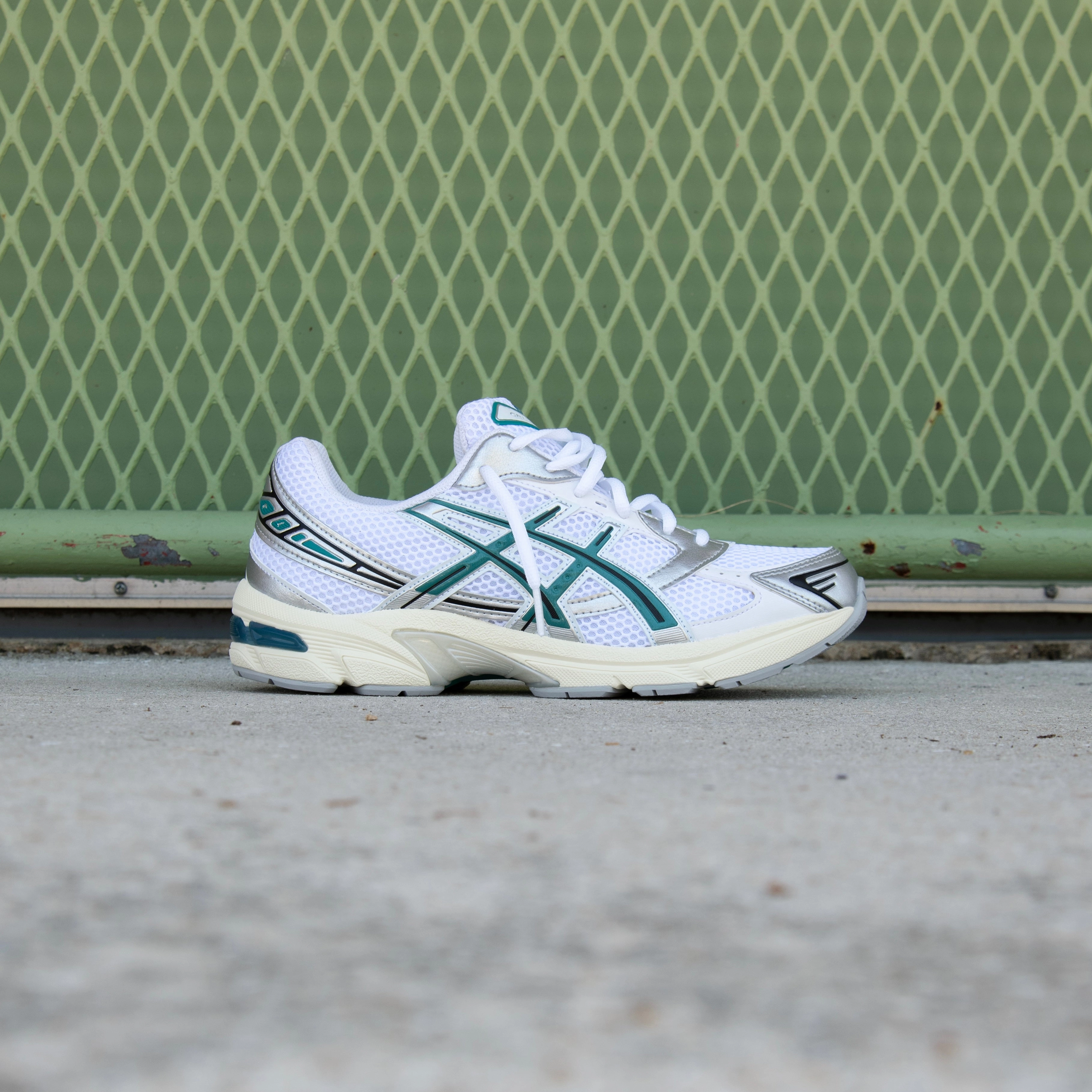 Mens Asics Gel-1130 (White/Rainy Lake) Asics sport performance shoes