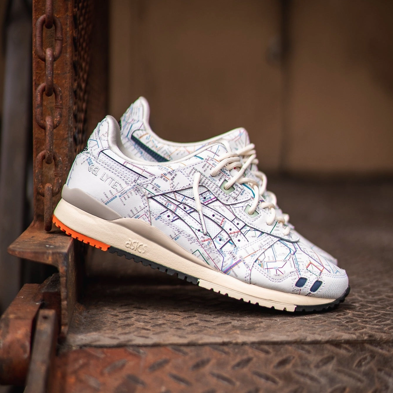 Mens Asics Gel-Lyte 3 TOKYO Subway Pack (White/Peacoat) Asics sport performance shoes