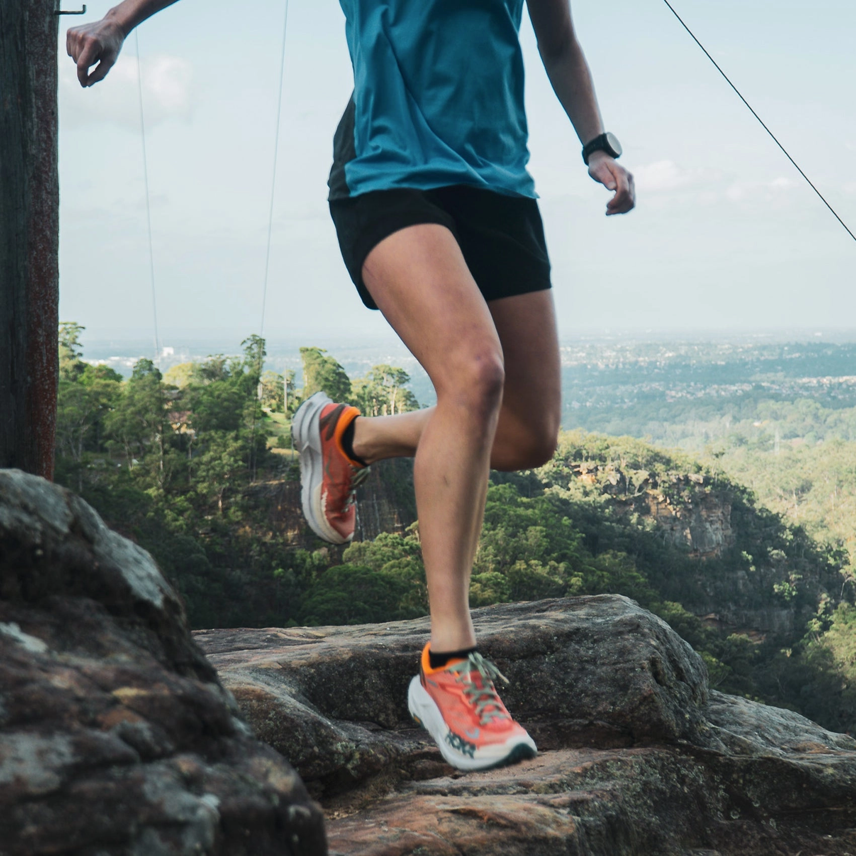 Mens HOKA Mafate X Hoka athletic footwear shots