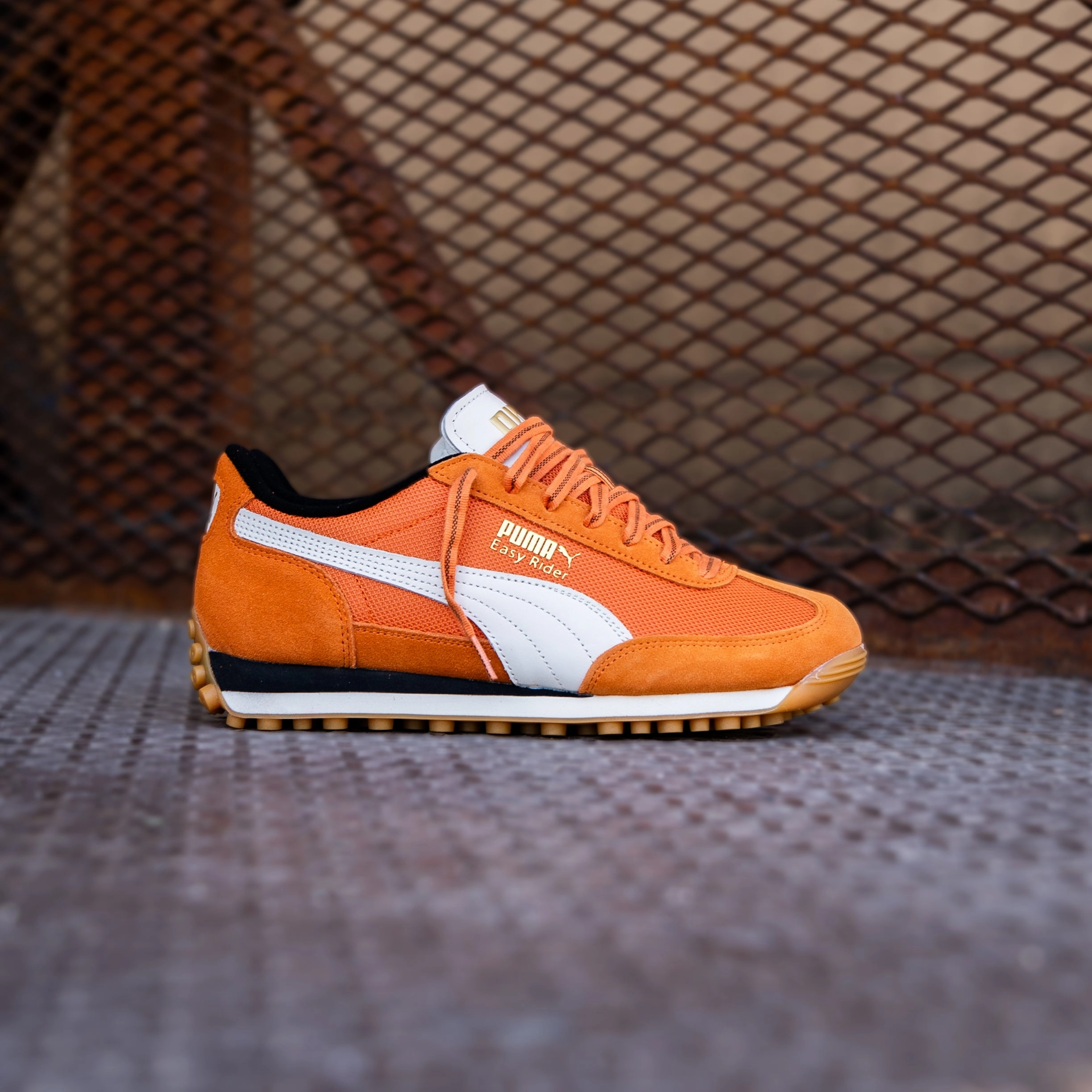 Mens Puma Easy Rider Footie (Maple Syrup/Warm White) Puma trendy footwear styles