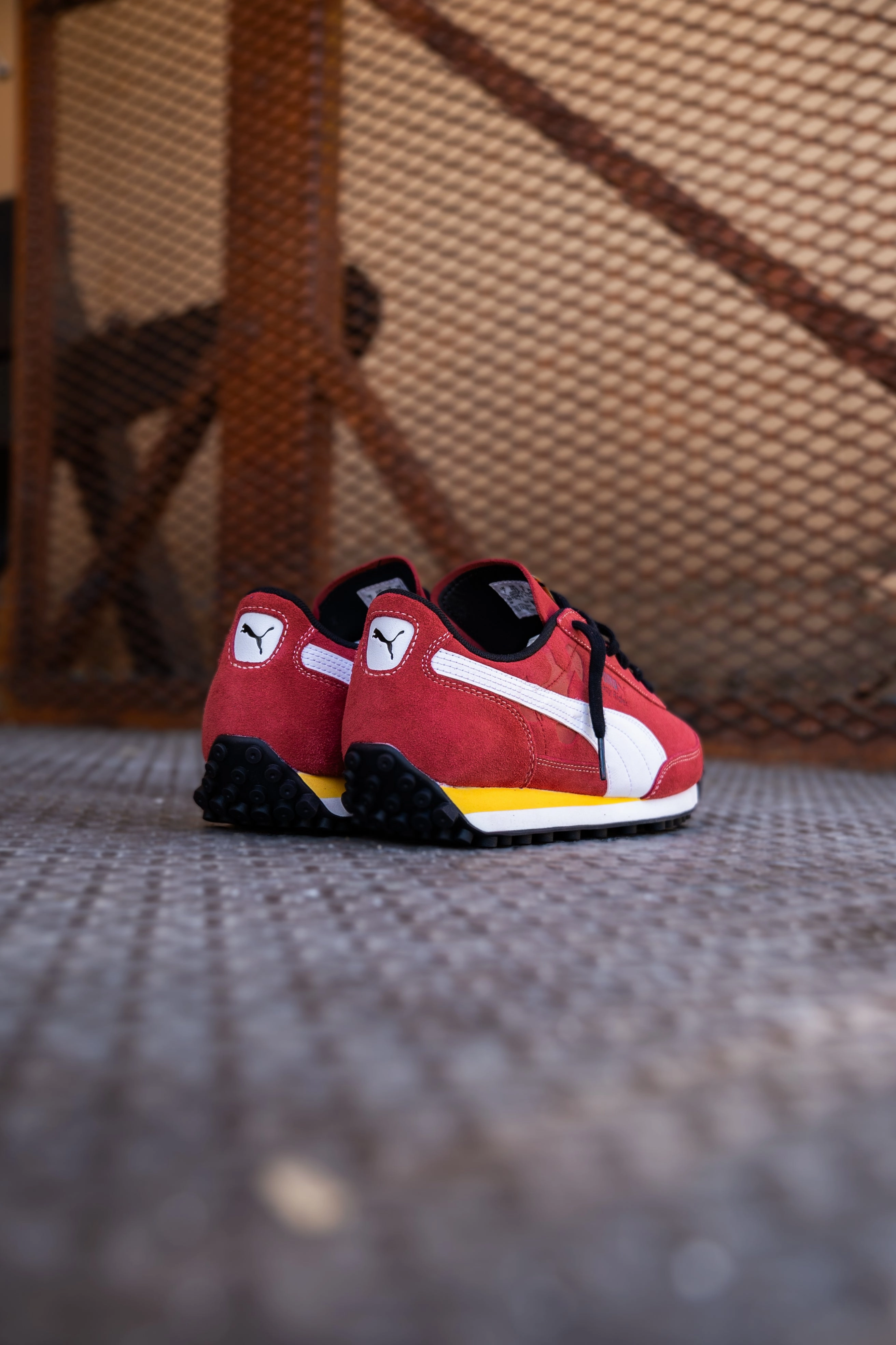 Mens Puma Easy Rider Road To Unity (Dark Crimson/Puma White) Puma athletic shoe visuals