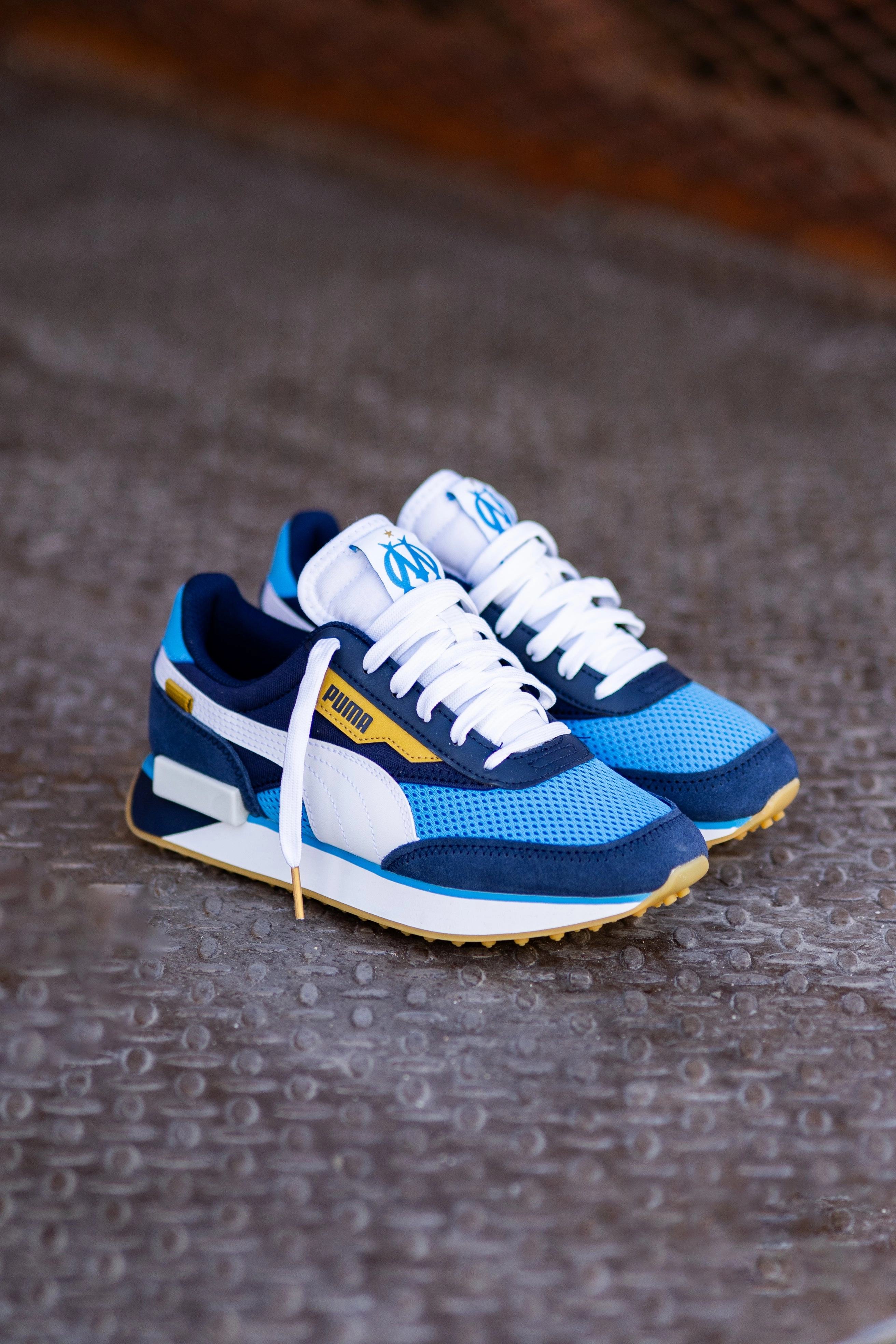 Mens Puma Future Rider OM (Peacoat) Puma athletic shoe visuals