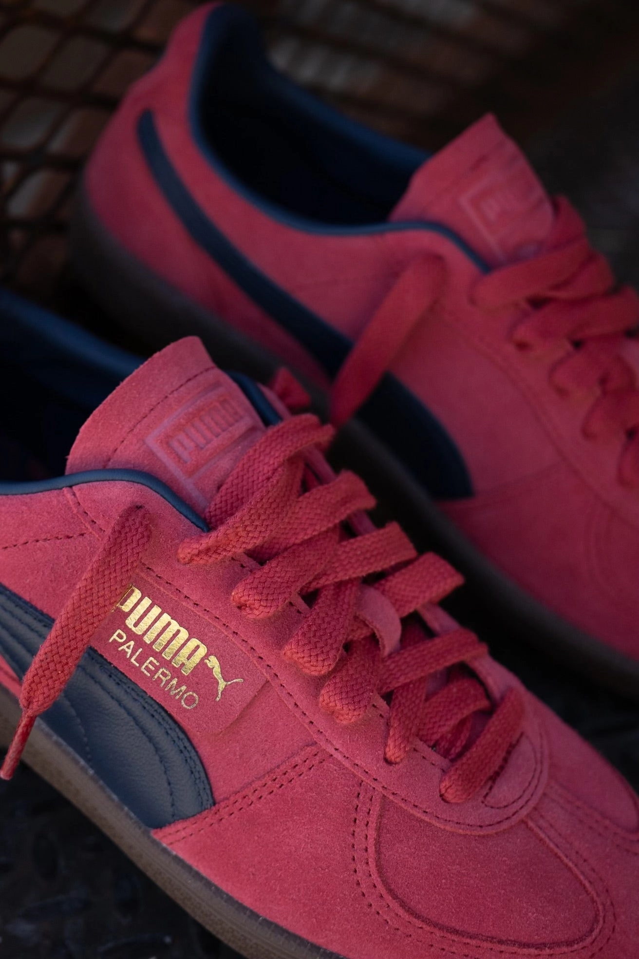 Mens Puma Palermo (Club Red/Club Navy) Puma athletic shoe visuals