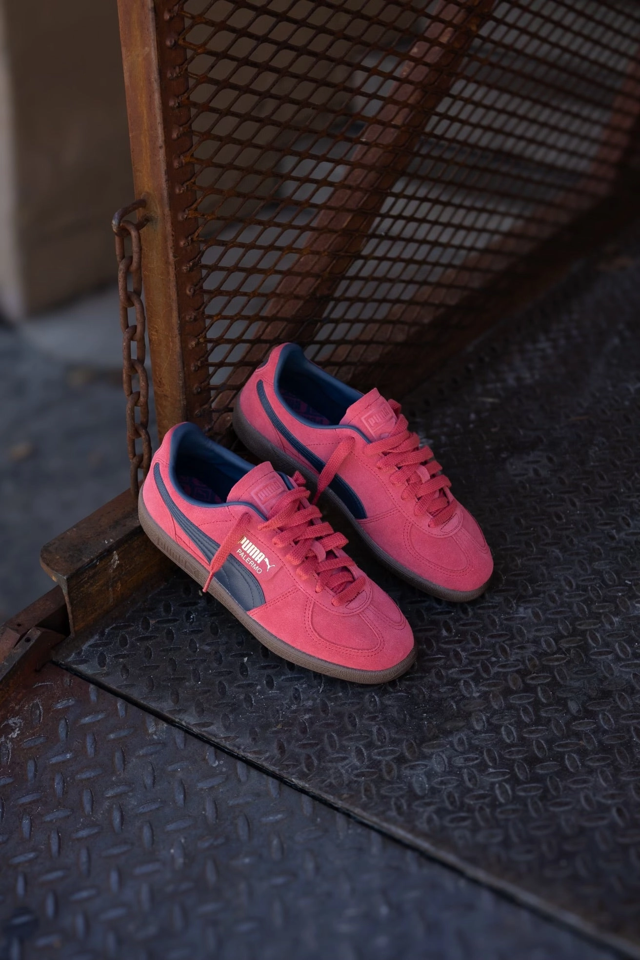 Mens Puma Palermo (Club Red/Club Navy) Puma athletic shoe visuals