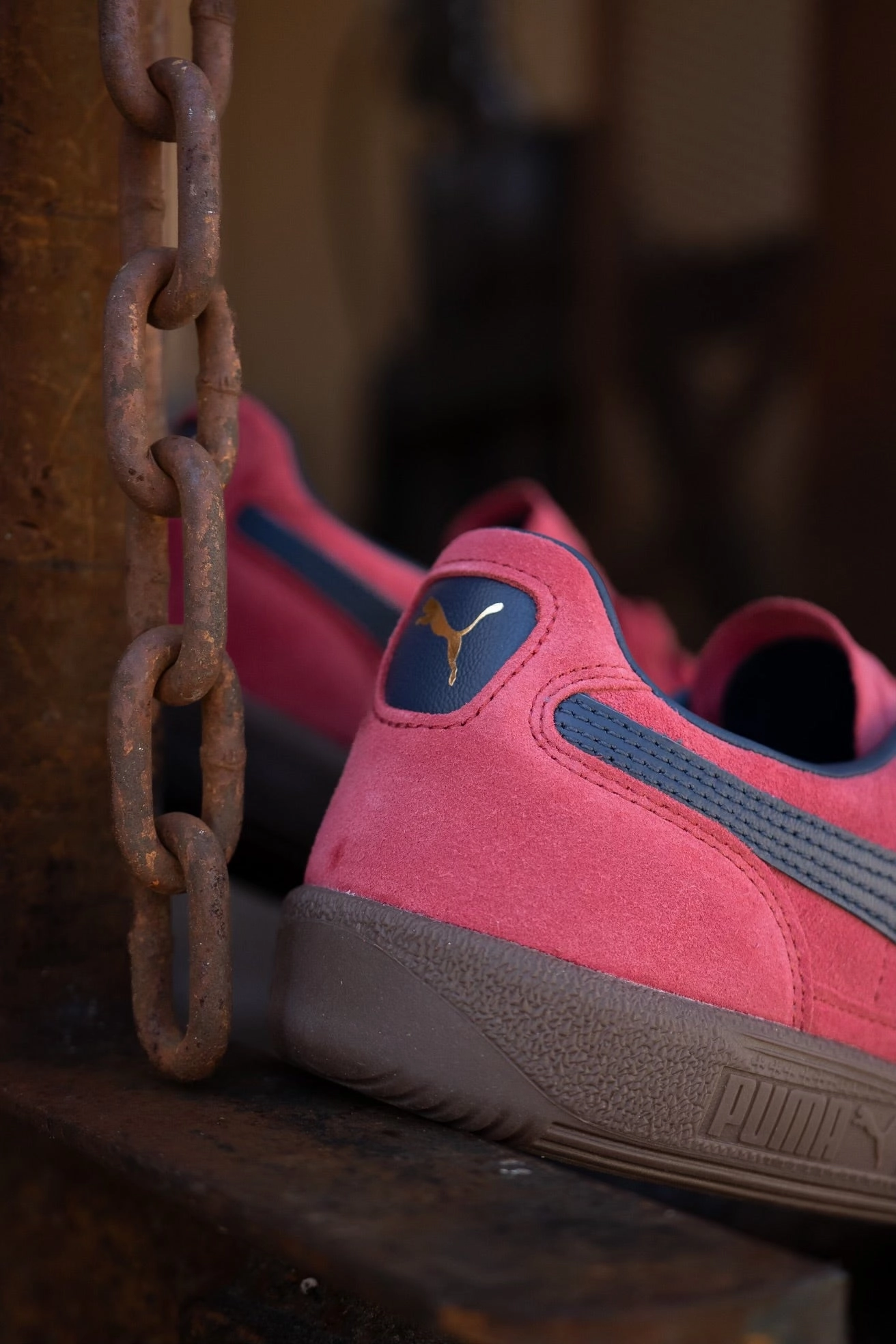 Mens Puma Palermo (Club Red/Club Navy) Puma athletic shoe visuals