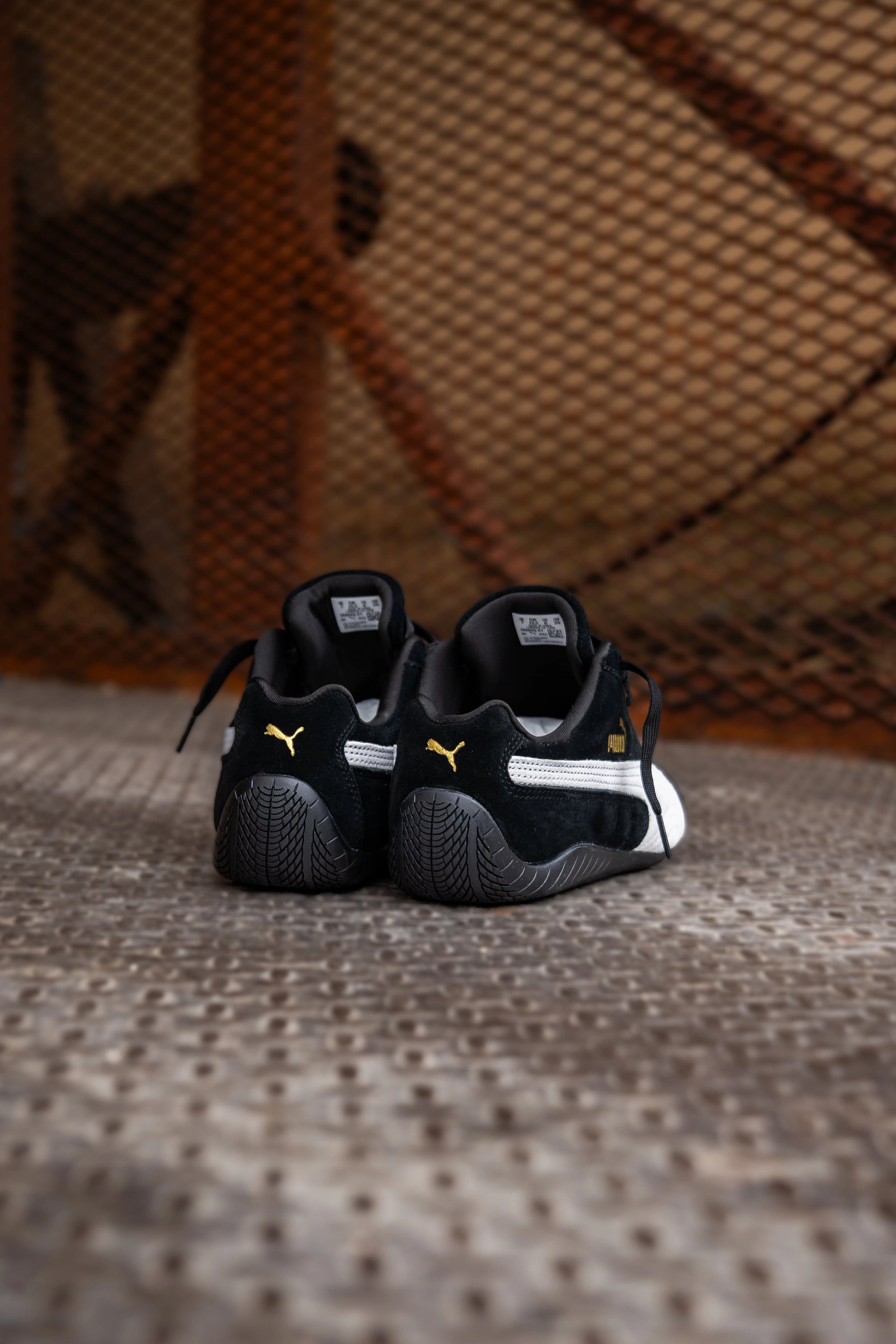 Mens Puma Speedcat OG (Puma Black/Puma White) Puma athletic shoe visuals
