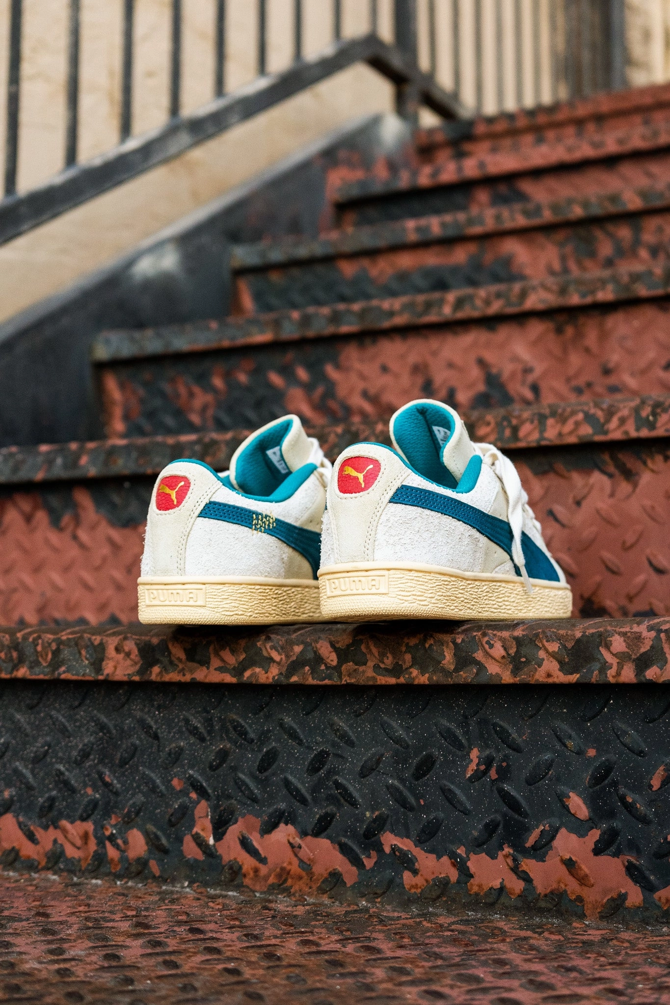 Mens Puma Suede - Underdogs (Ocean Tropic) Puma athletic shoe visuals