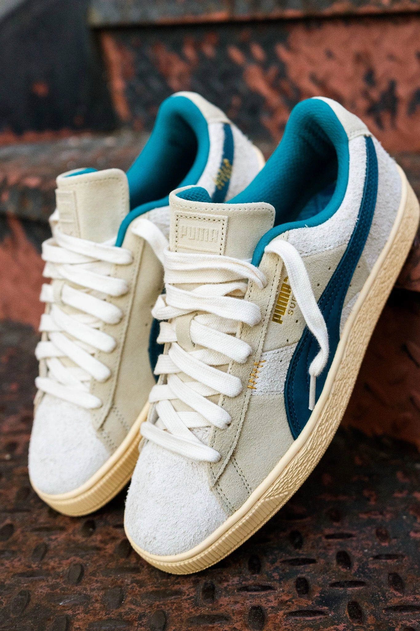 Mens Puma Suede - Underdogs (Ocean Tropic) Puma athletic shoe visuals