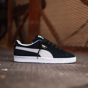 Mens Puma Suede Classic (Black/White) Puma trendy footwear styles