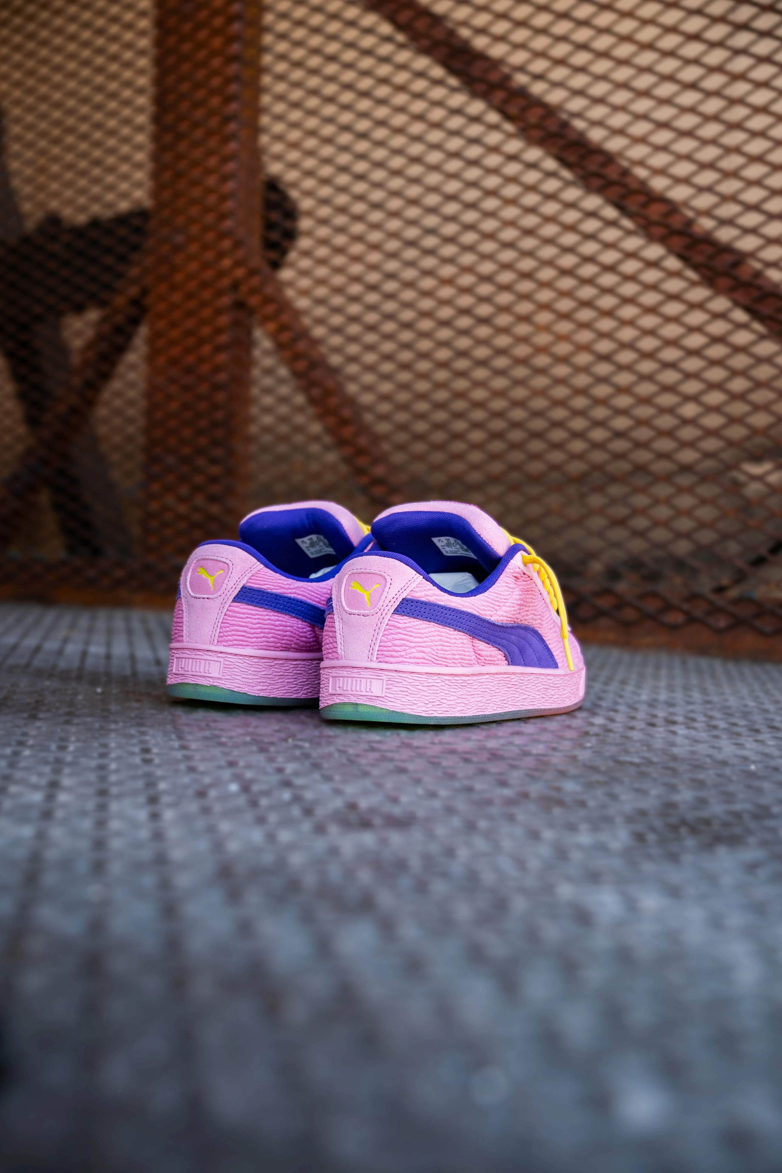 Mens Puma Suede XL Teenage Mutant Ninja Turtles (Mauved Out/Team Violet) Puma athletic shoe visuals