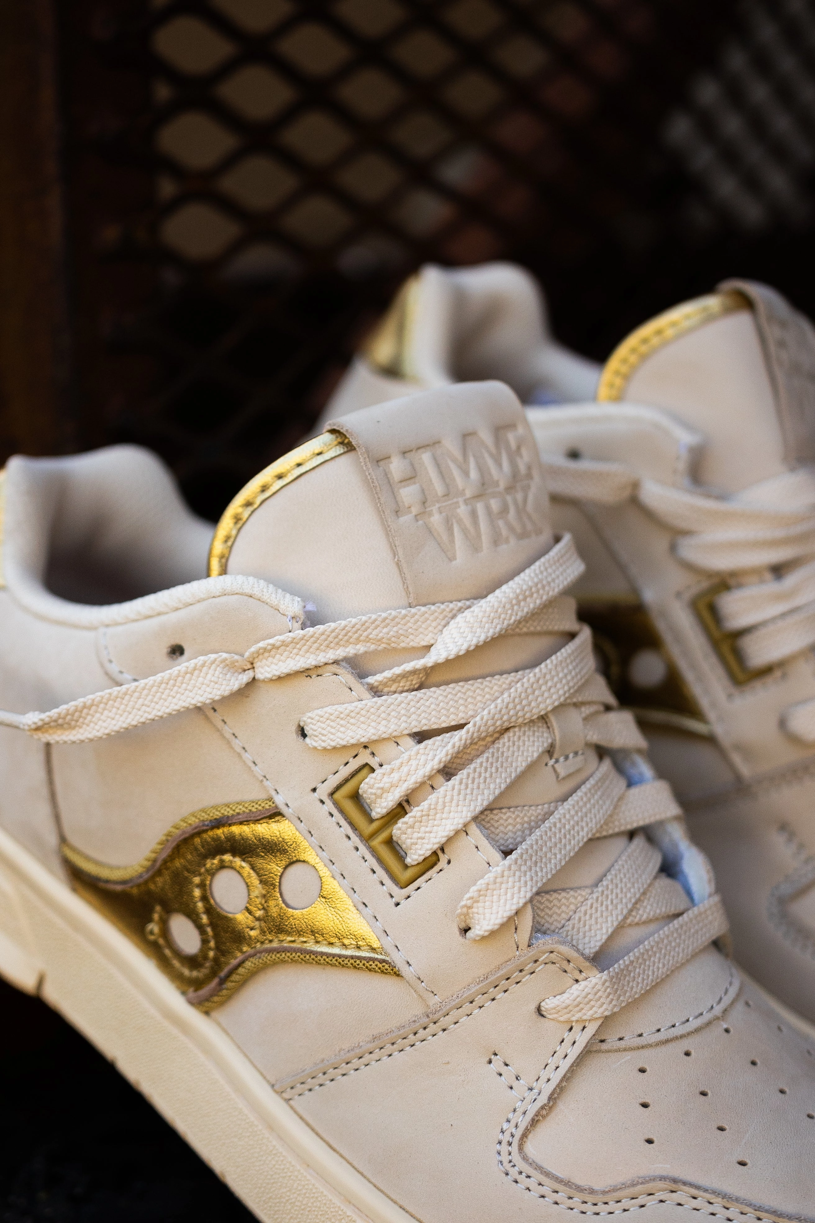 Mens Saucony x Trinidad James Hommewrk Sonic Low 'COACHS SHOE' (Cream/Gold) Saucony versatile athletic footwear