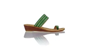 Merauke 35mm Wedge - Dark Green & Gold