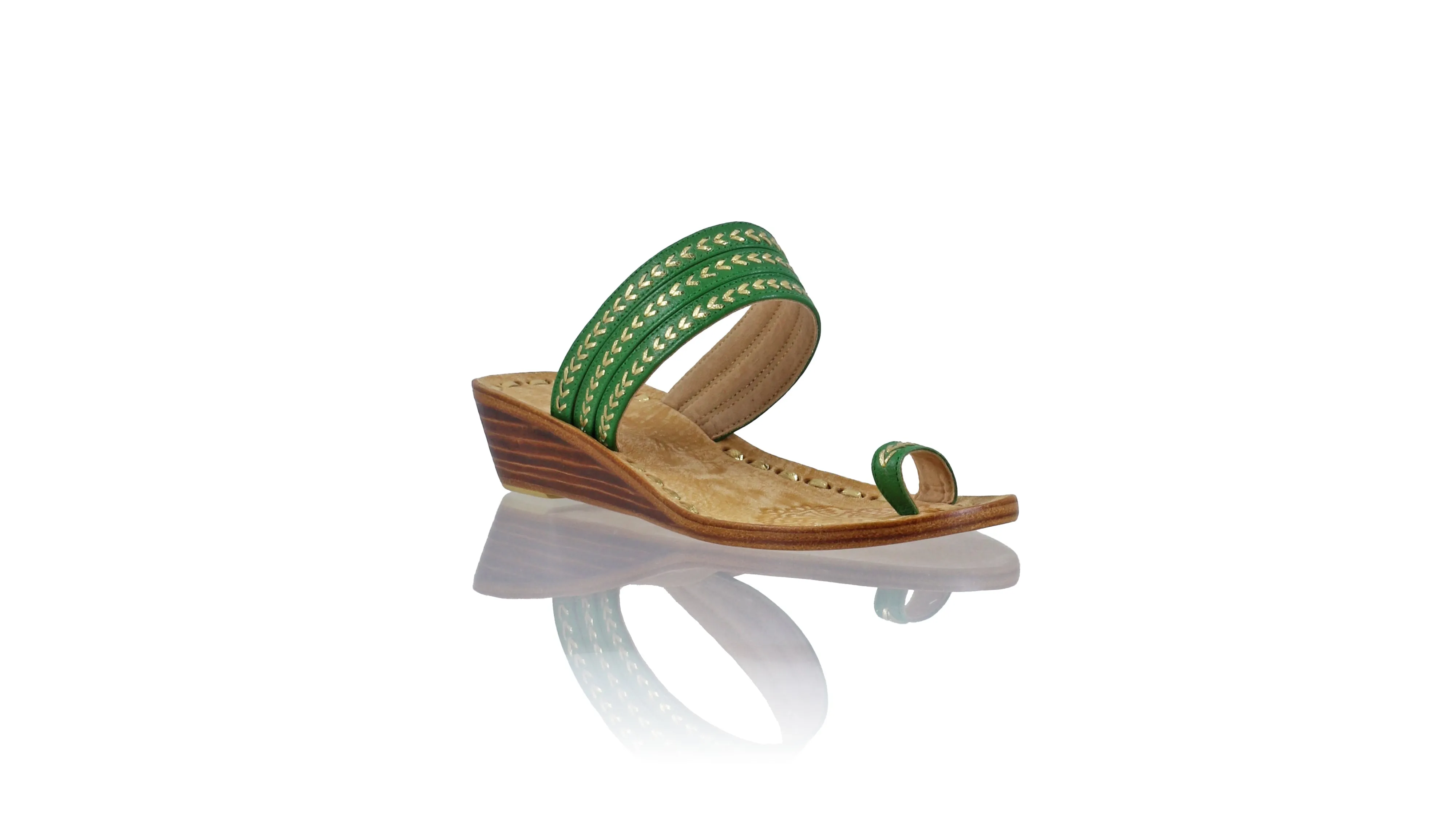 Merauke 35mm Wedge - Dark Green & Gold