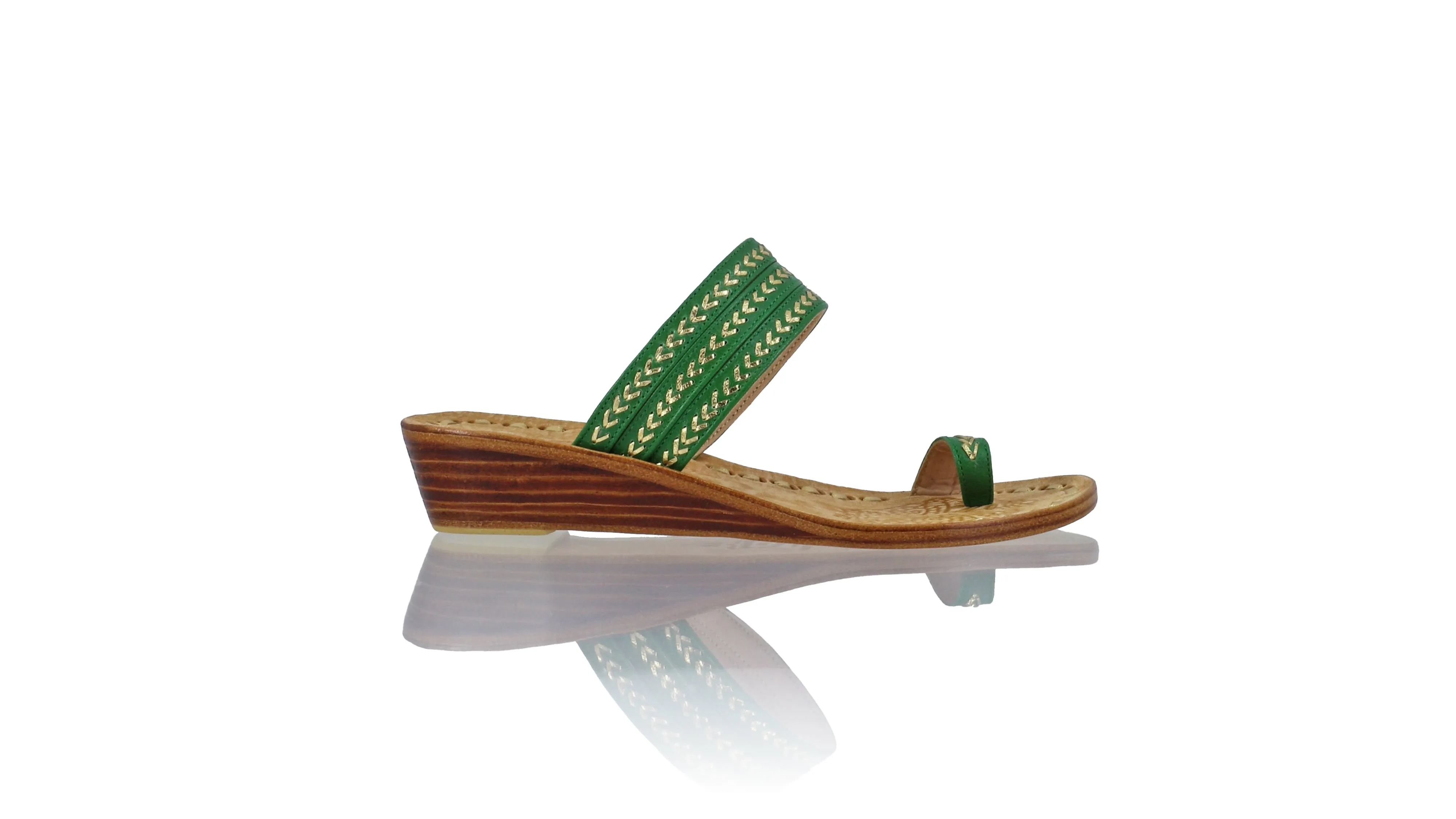 Merauke 35mm Wedge - Dark Green & Gold