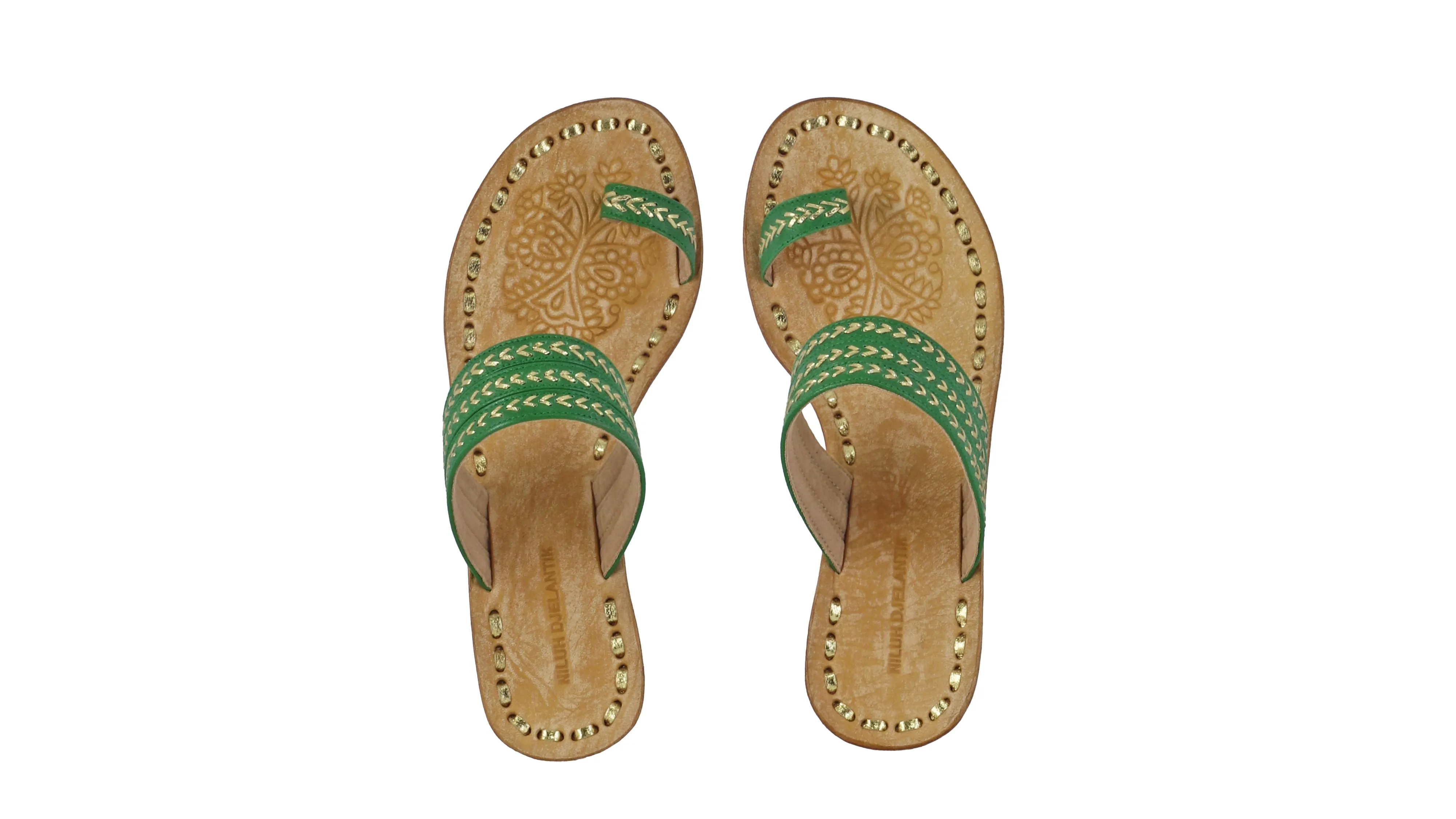 Merauke 35mm Wedge - Dark Green & Gold