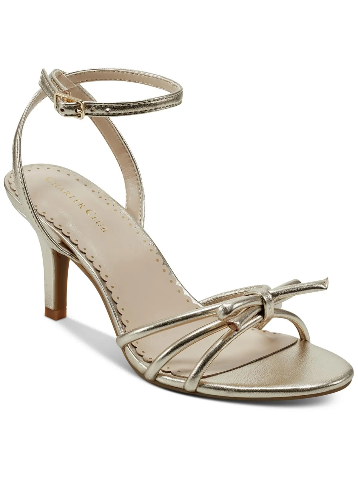 Mirabell Womens Bow Round Toe Heels