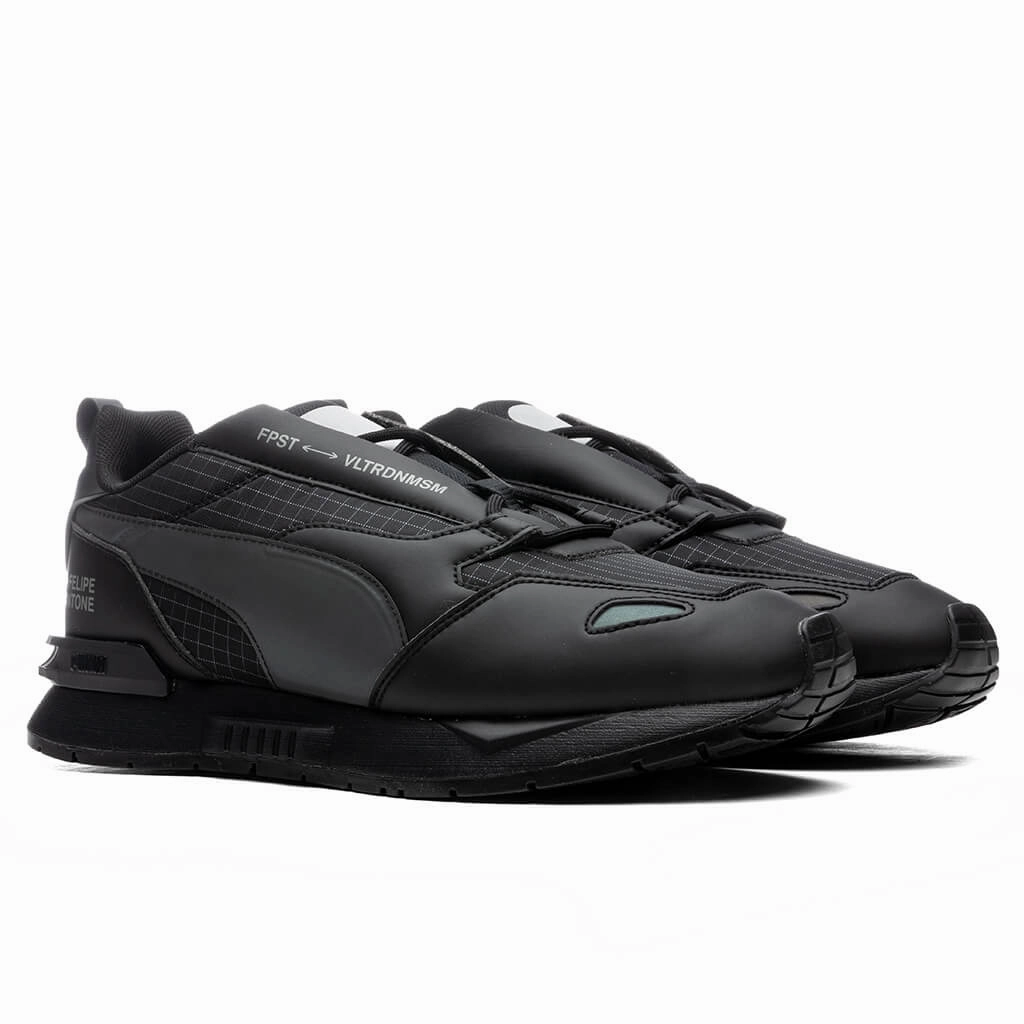 Mirage Mox Tech FP - Black/Steel Gray Puma Suede Street Sneakers