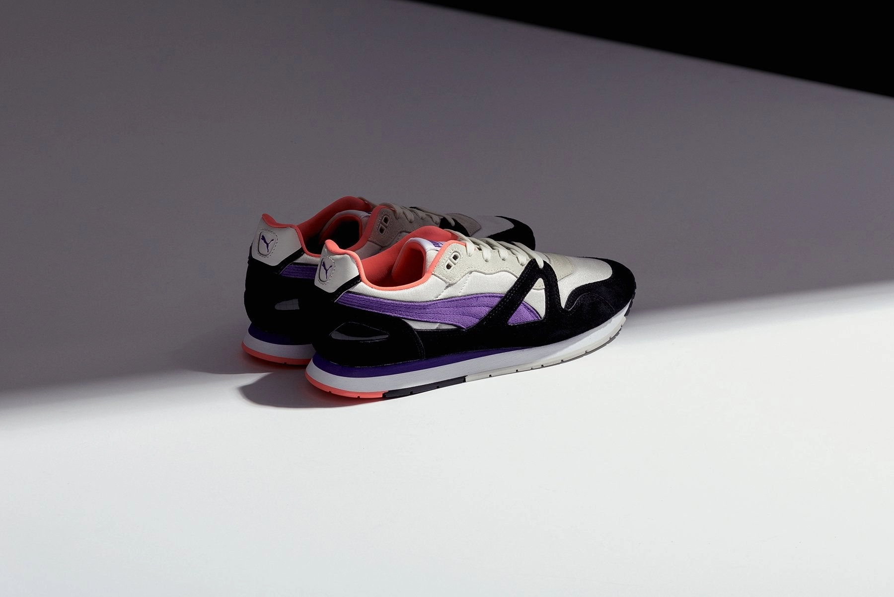 Mirage OG C.D - Vaporous Grey/Ultra Violet Puma Stripe Logo Trainers