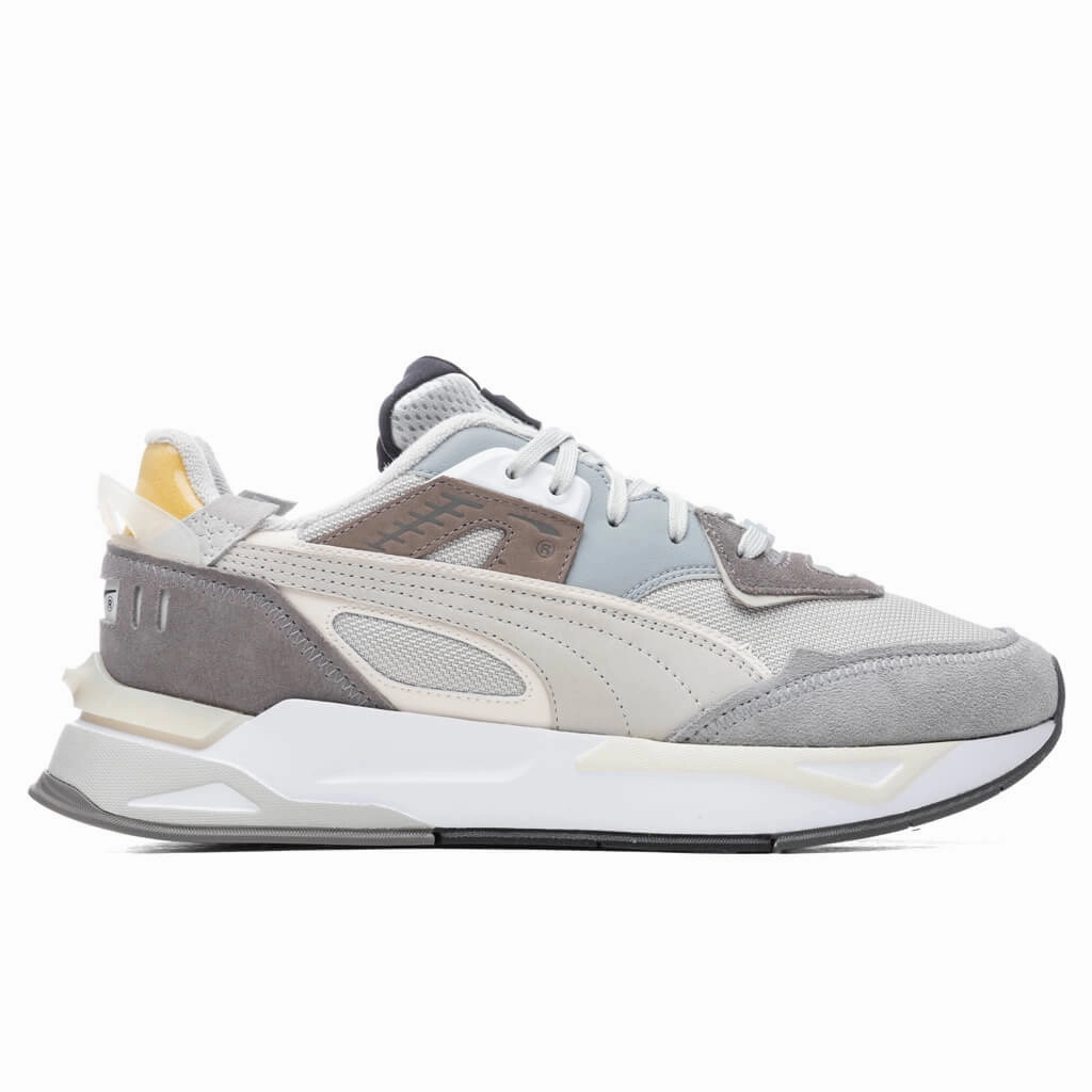 Mirage Sport - Steel Grey/Grey Violet Puma shoes with suede and modern shape