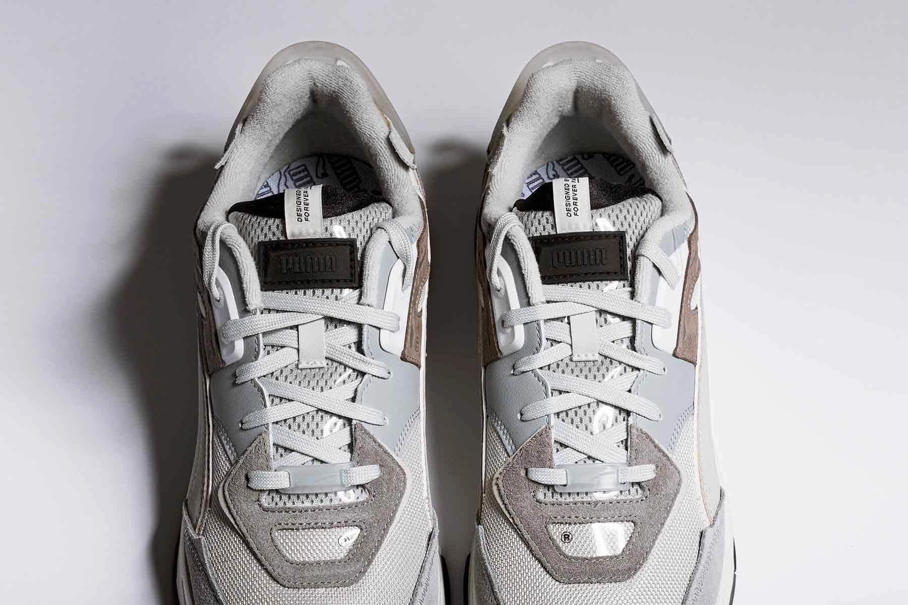 Mirage Sport - Steel Grey/Grey Violet Puma Suede Street Sneakers