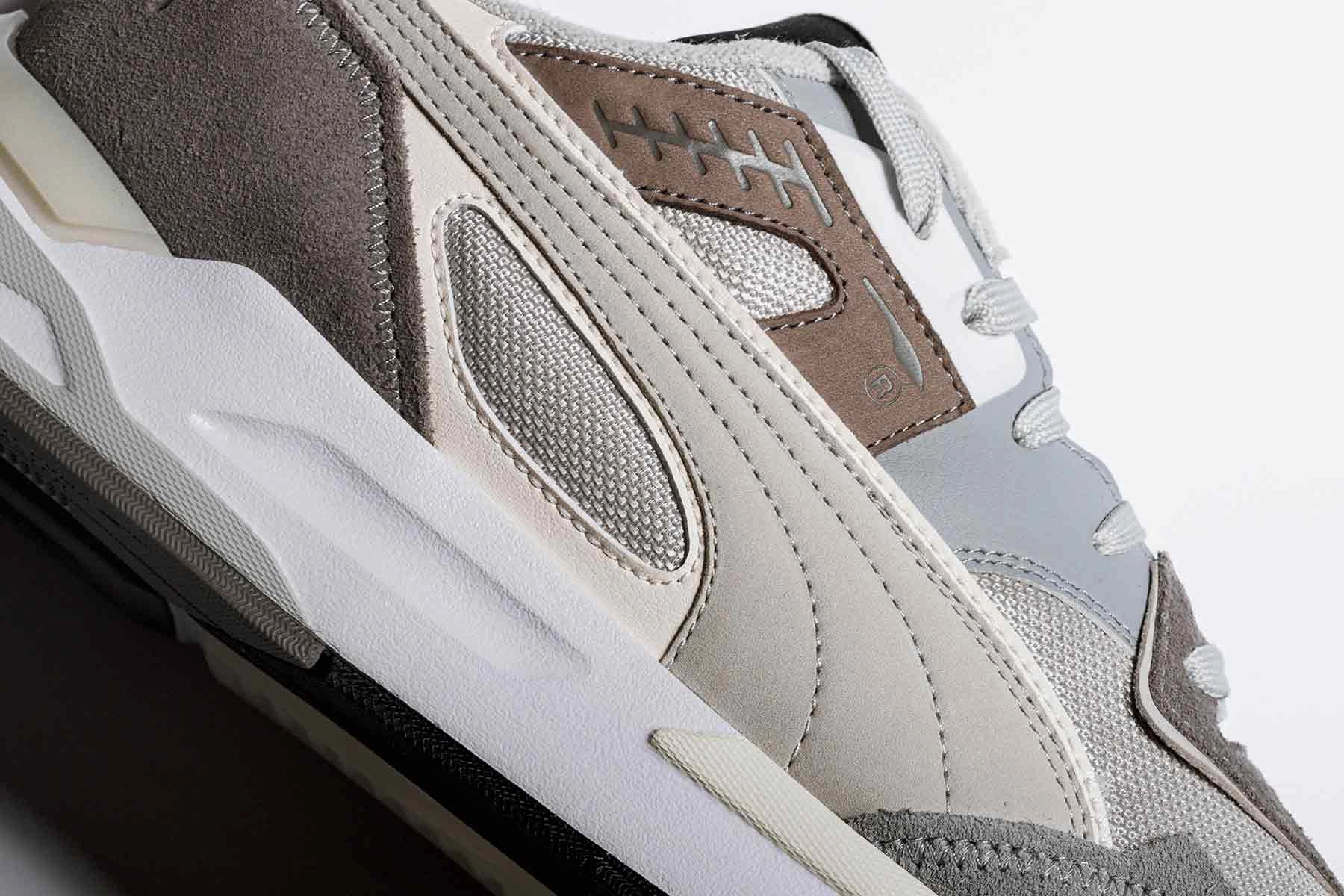 Mirage Sport - Steel Grey/Grey Violet Puma Suede Street Sneakers