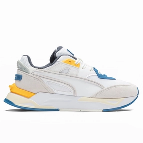 Mirage Sport Cut Out - Grey Puma shoes with suede and modern shape