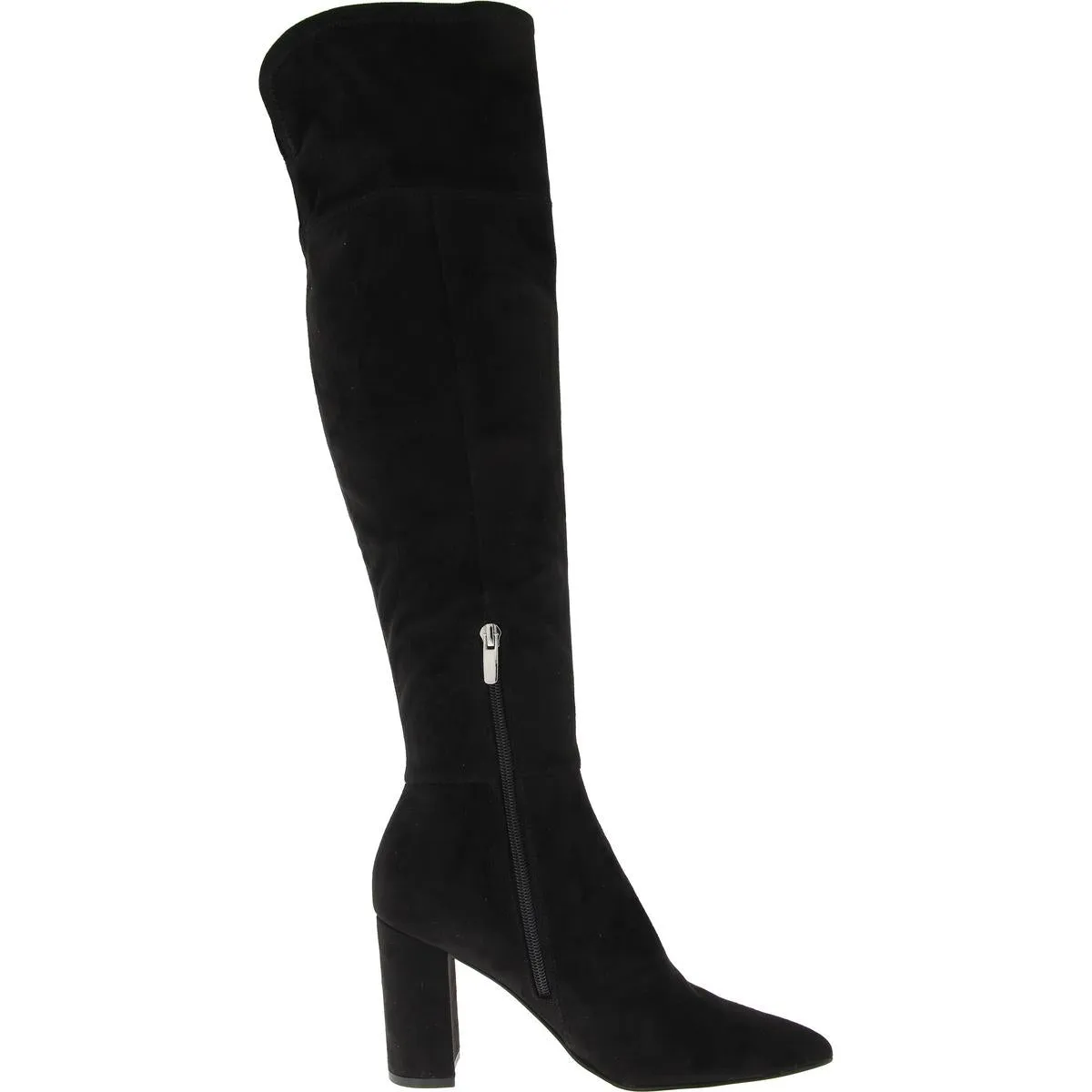 Miykah 2 Womens Faux Suede Pointed Toe Over-The-Knee Boots