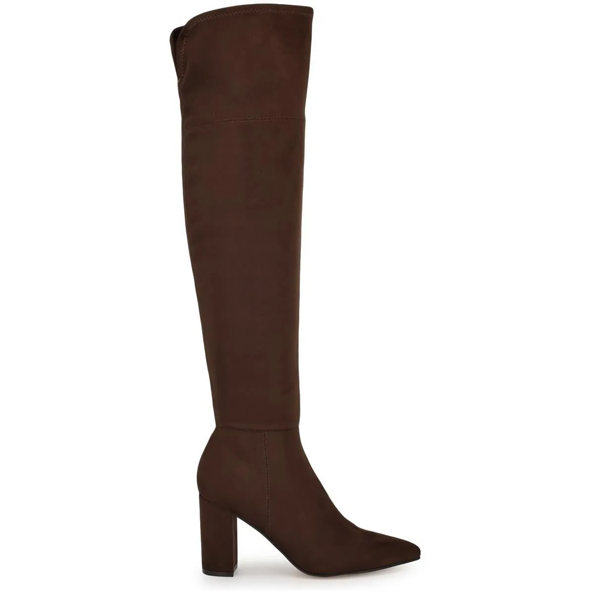 Miykah 2 Womens Faux Suede Pointed Toe Over-The-Knee Boots