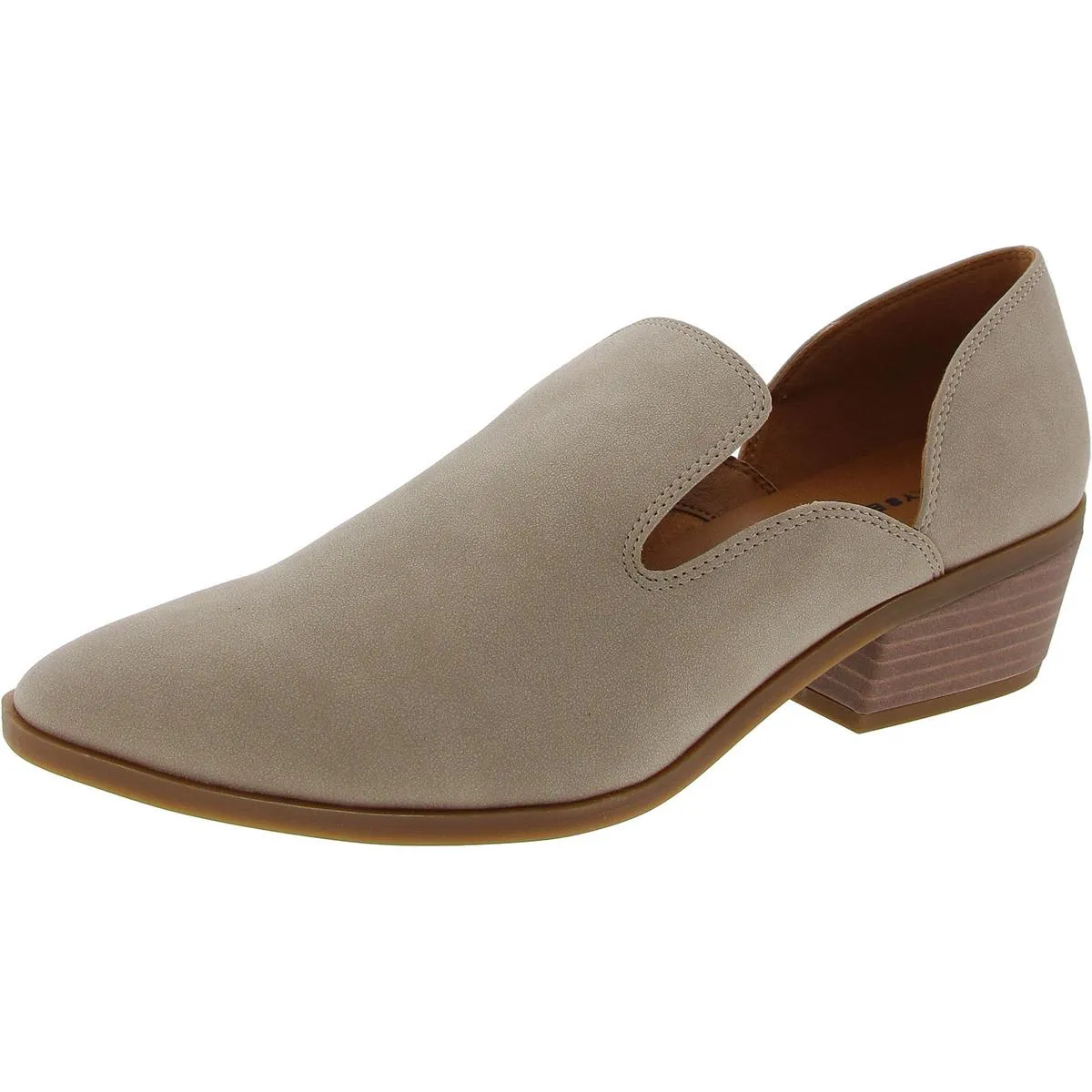 Mizina Womens Padded Insole Faux Leather Shooties