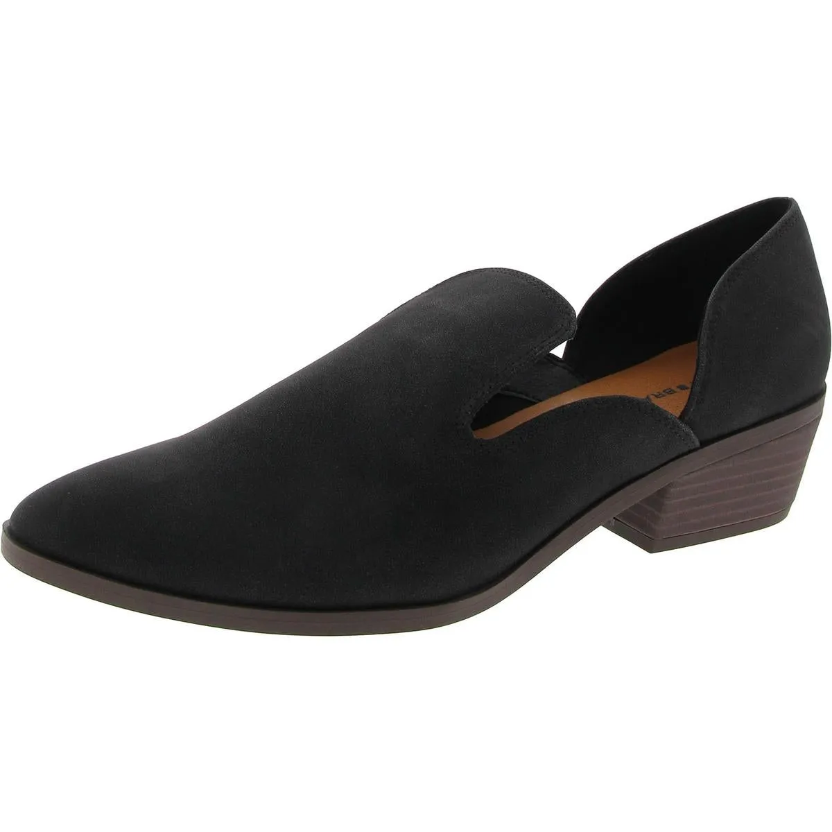 Mizina Womens Padded Insole Faux Leather Shooties