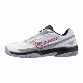 Mizuno Break Shot 4 Padel (White/Salsa/Aleutian) Mizuno padel shoes