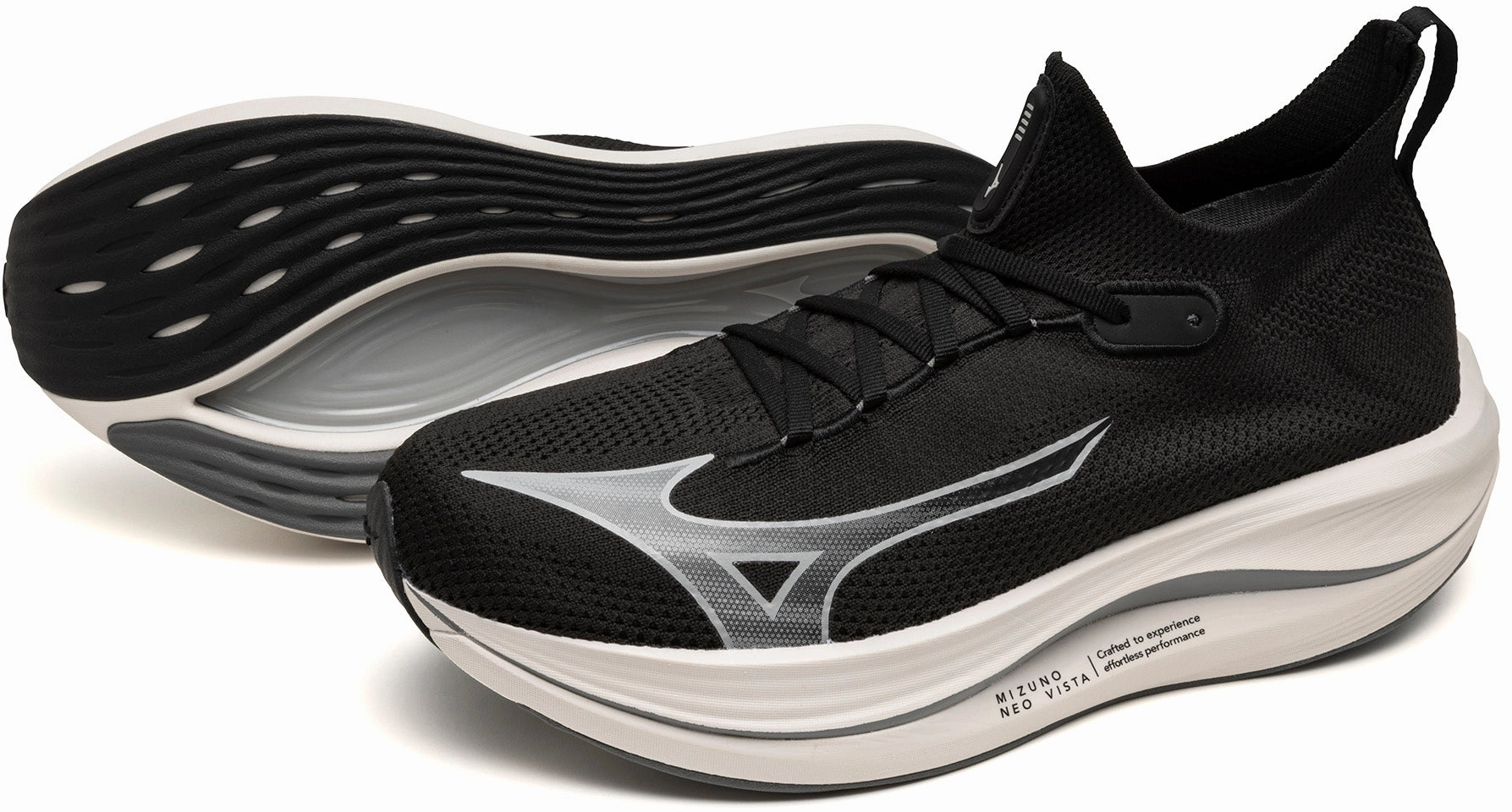 Mizuno Neo Vista Running Shoes - Black Stability Training Sneakers