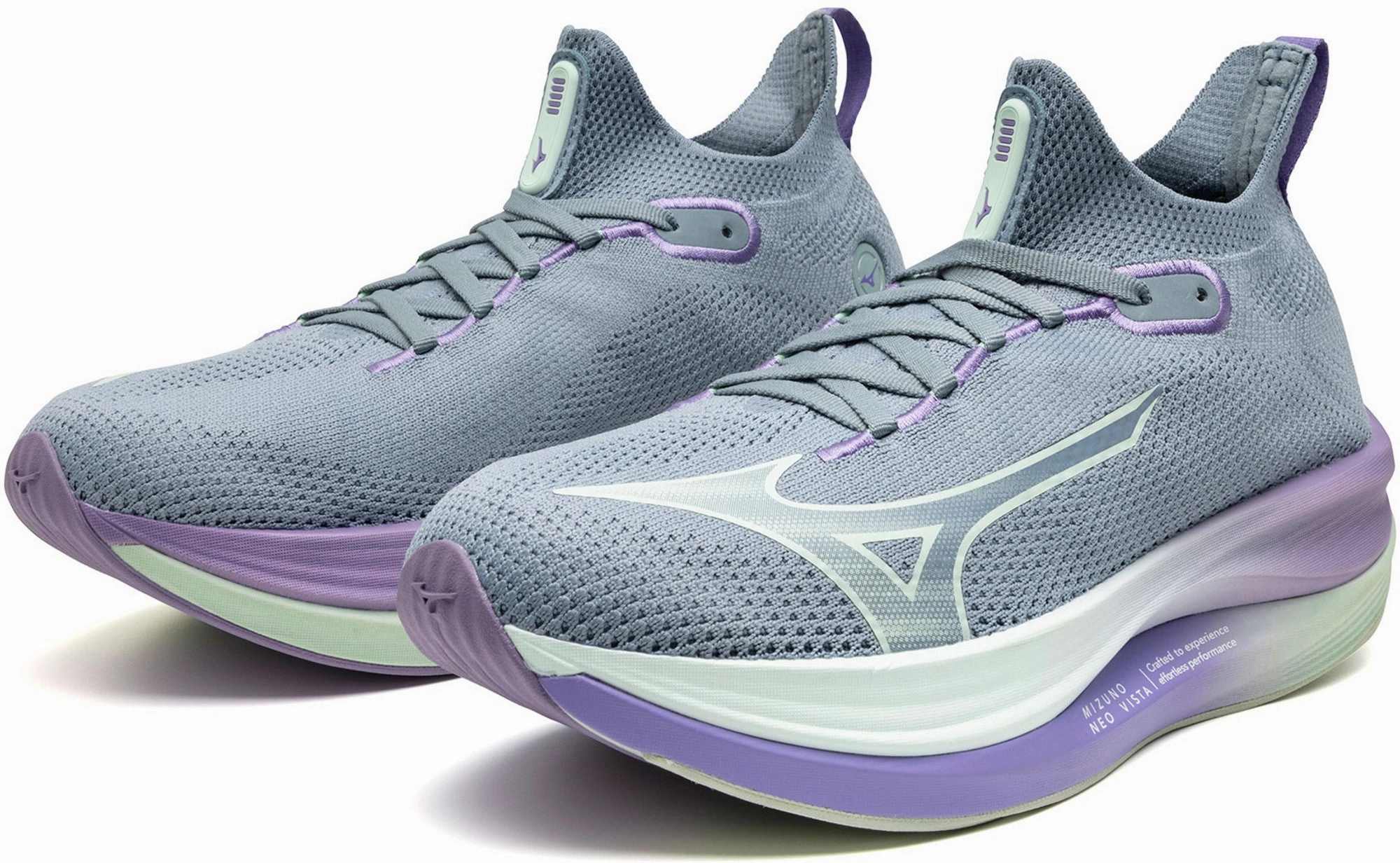 Mizuno Neo Vista Womens Running Shoes - Grey Stability Training Sneakers
