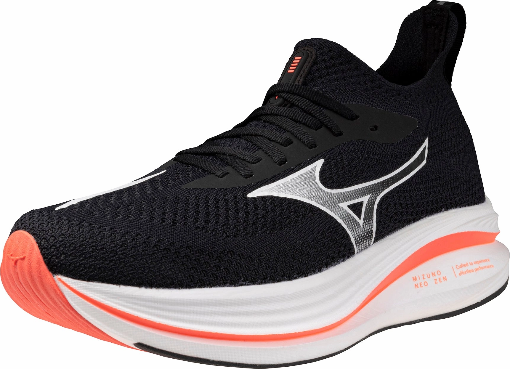 Mizuno Neo Zen Mens Running Shoes - Black Stability Training Sneakers