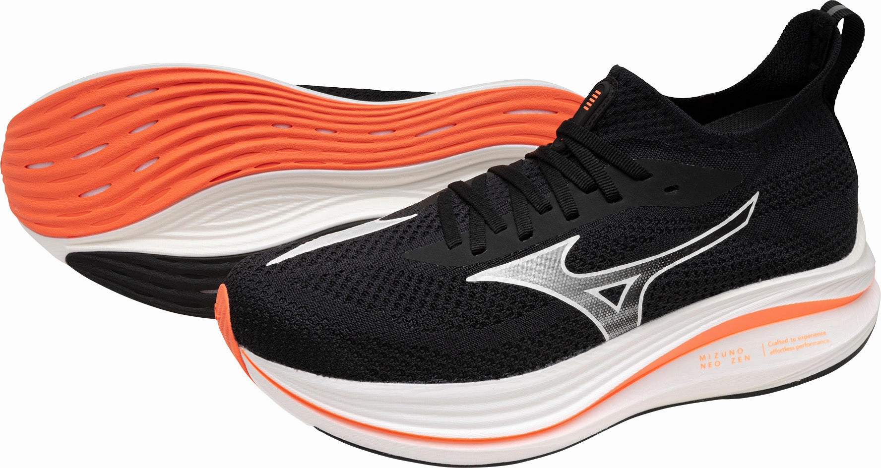 Mizuno Neo Zen Mens Running Shoes - Black Stability Training Sneakers