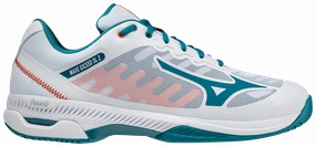 Mizuno Wave Exceed SL 2 (AC) Padel Shoes (White/Harborblue/Firecracker) Mizuno padel shoes