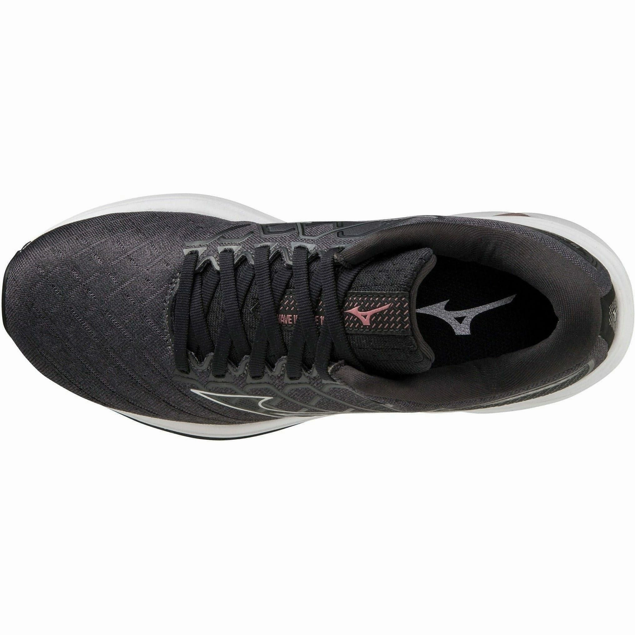 Mizuno Wave Inspire 18 WIDE FIT (D) Womens Running Shoes - Black Performance Sneakers