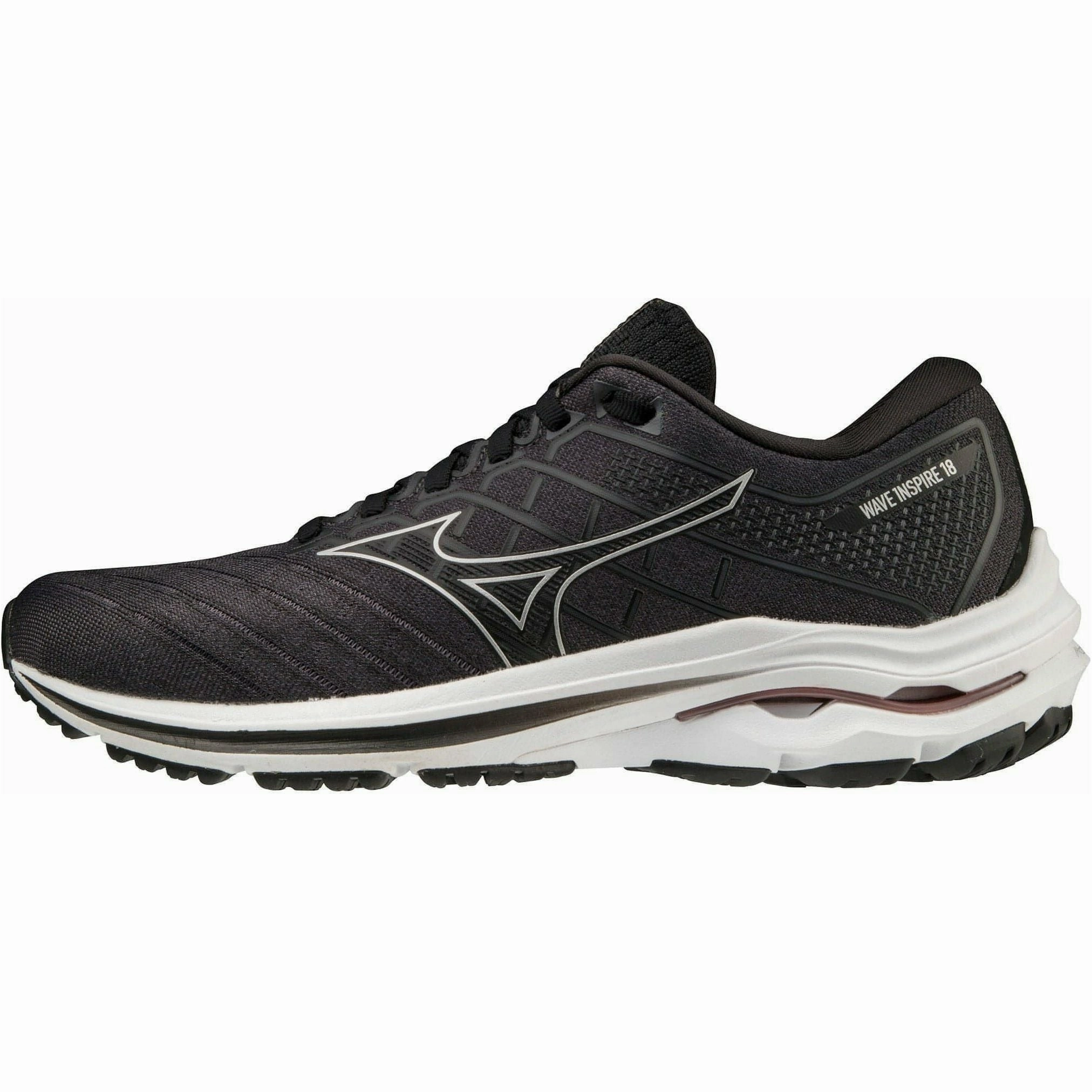 Mizuno Wave Inspire 18 WIDE FIT (D) Womens Running Shoes - Black Mizuno performance sneakers for training