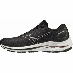 Mizuno Wave Inspire 18 WIDE FIT (D) Womens Running Shoes - Black Mizuno performance sneakers for training