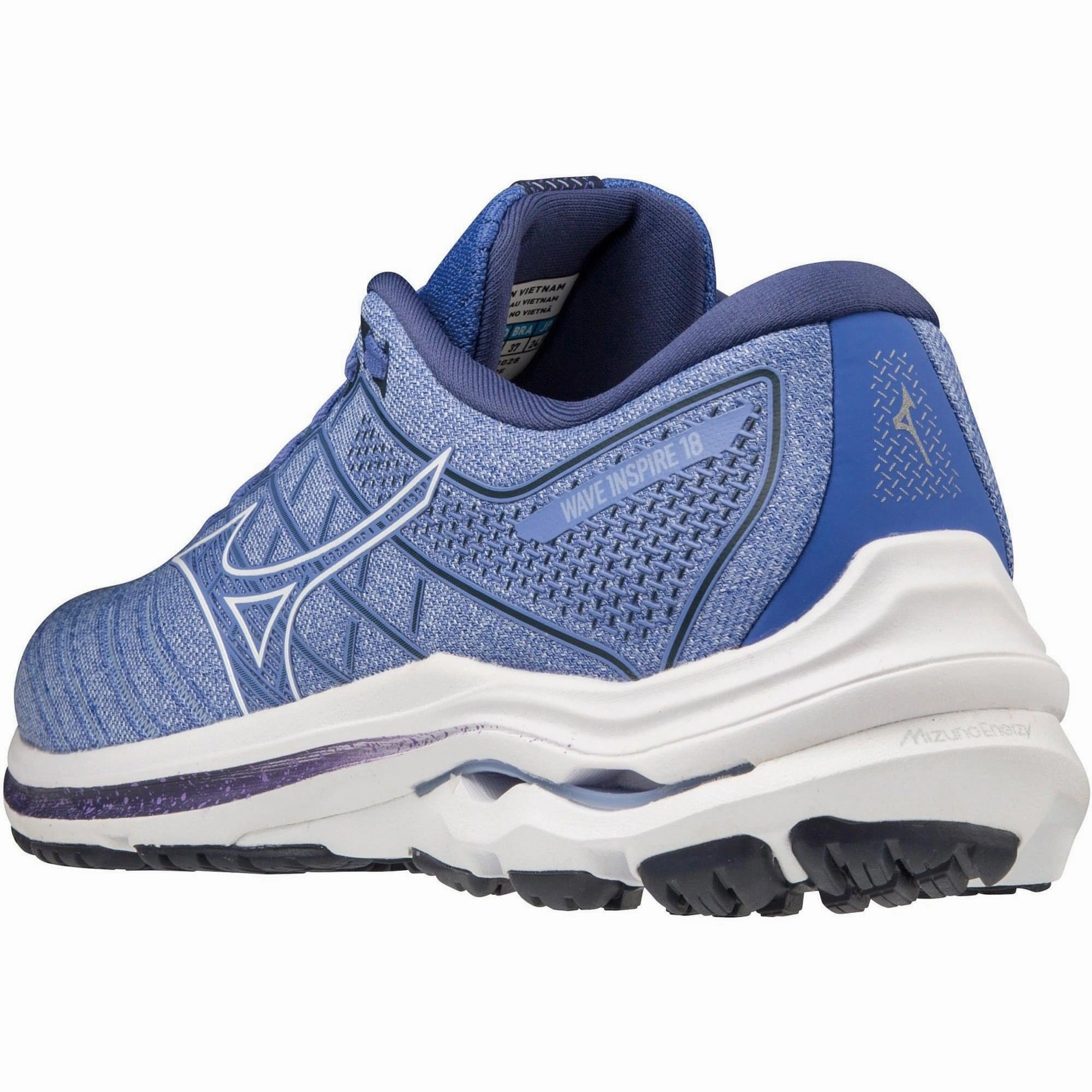 Mizuno Wave Inspire 18 Womens Running Shoes - Blue Performance Sneakers
