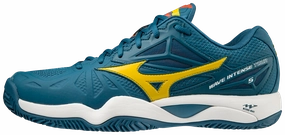 Mizuno Wave Intense Tour 5 CC Mens Padel Shoes (Petroleum Green) Mizuno padel shoes