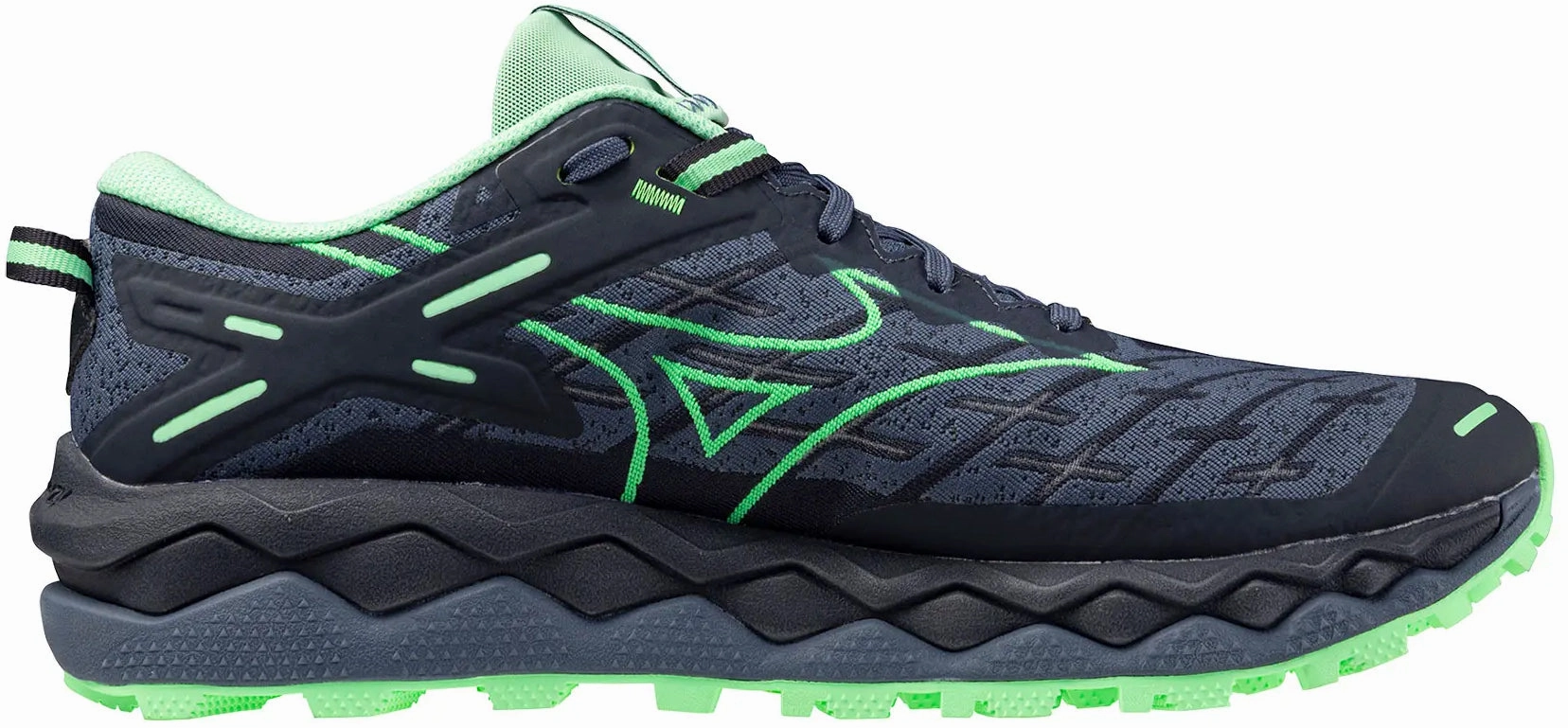 Mizuno Wave Mujin 10 Mens Trail Running Shoes - Blue Advanced Sport Runners