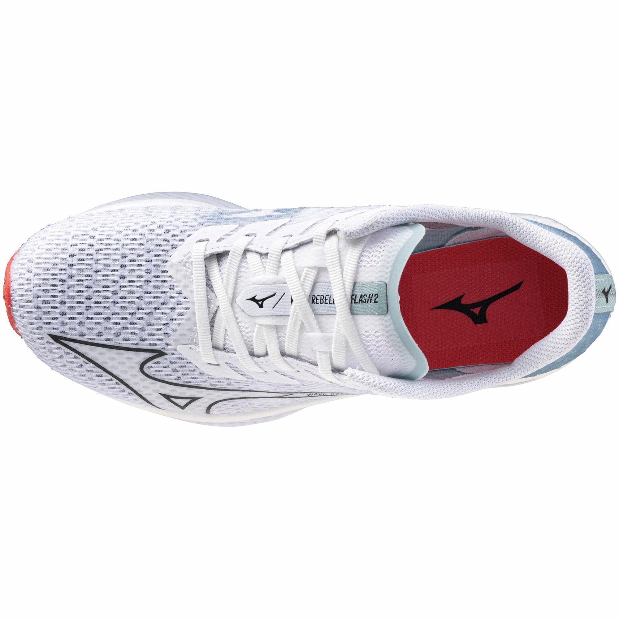 Mizuno Wave Rebellion Flash 2 Womens Running Shoes - White Performance Sneakers