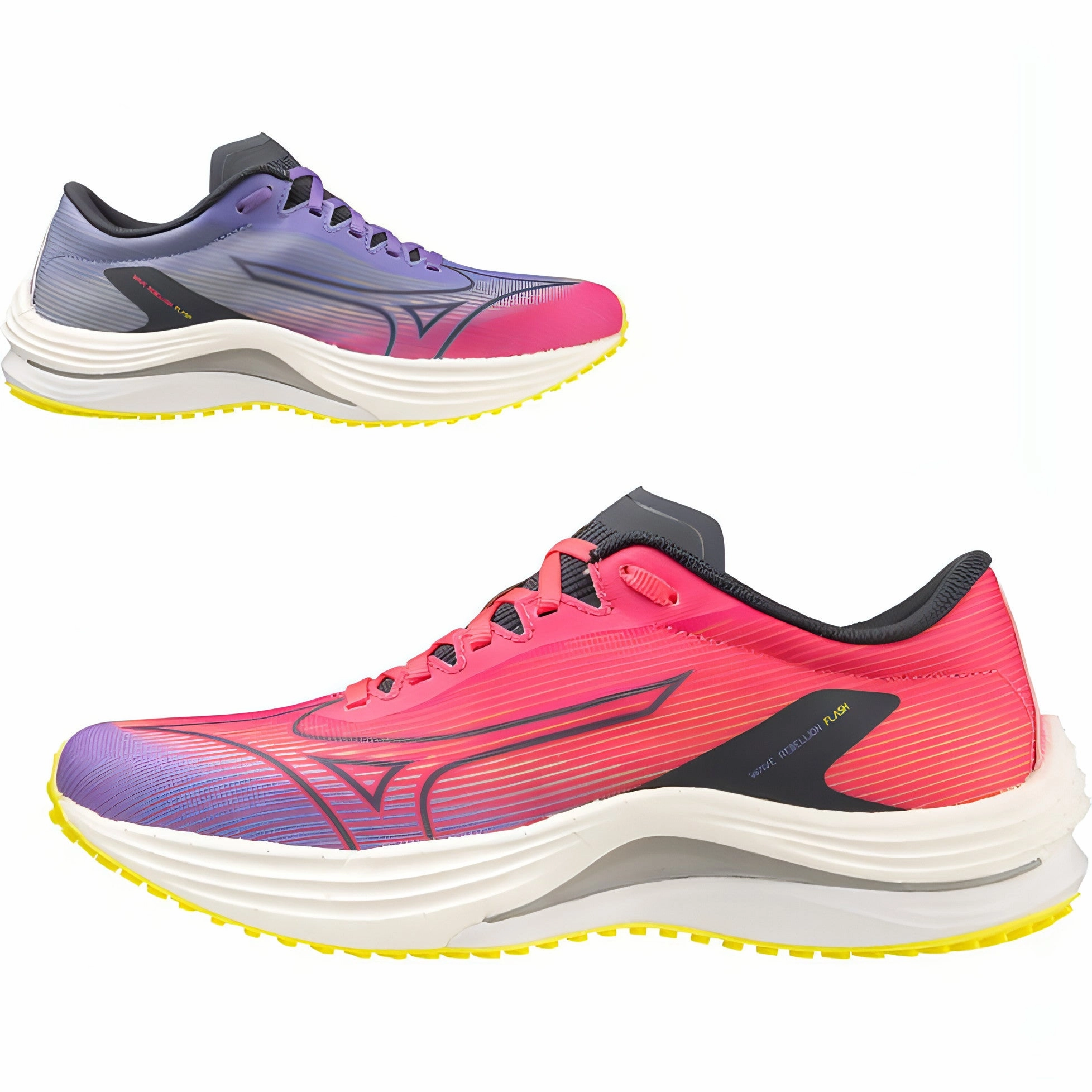 Mizuno Wave Rebellion Flash Womens Running Shoes - Pink Advanced Sport Runners
