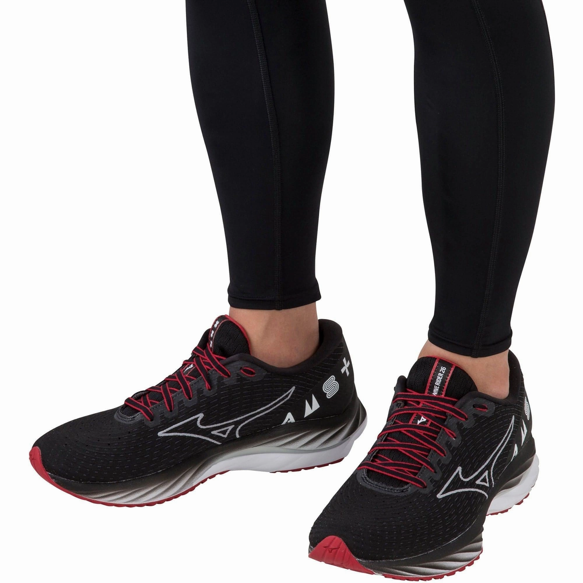 Mizuno Wave Rider 26 Amsterdam Running Shoes - Black Advanced Sport Runners