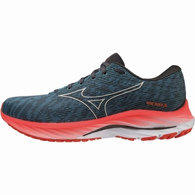 Mizuno Wave Rider 26 Mens Running Shoes - Blue Mizuno footwear designs
