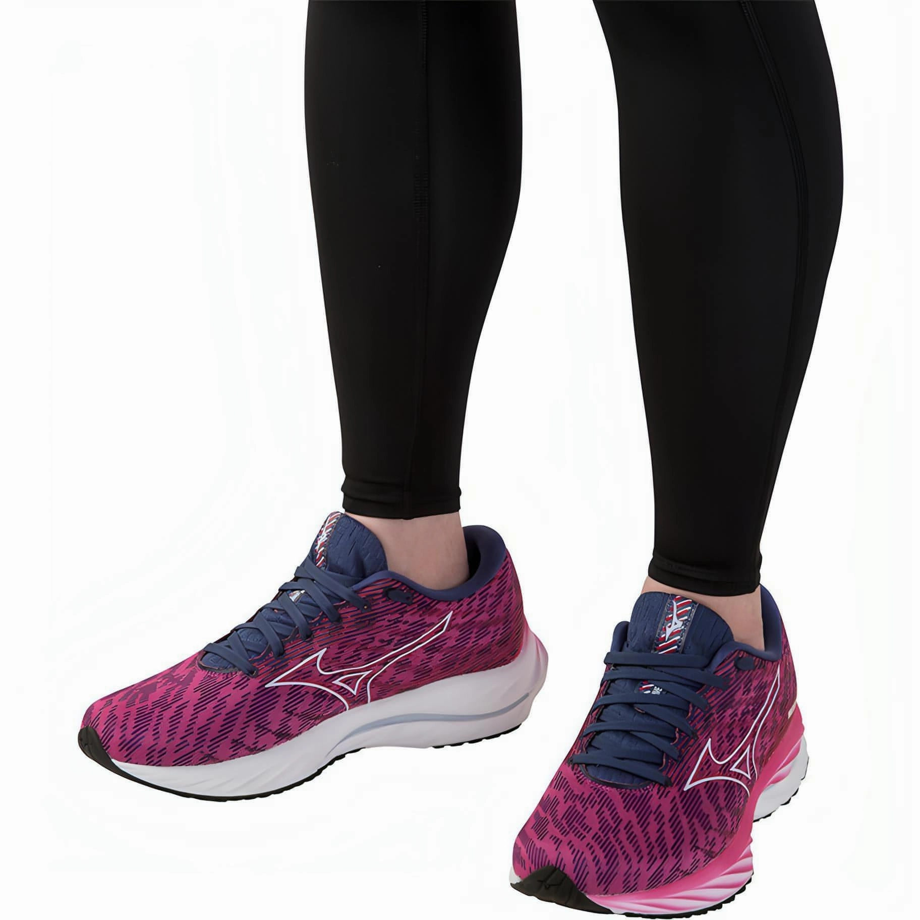 Mizuno Wave Rider 26 Womens Running Shoes - Pink Performance Sneakers