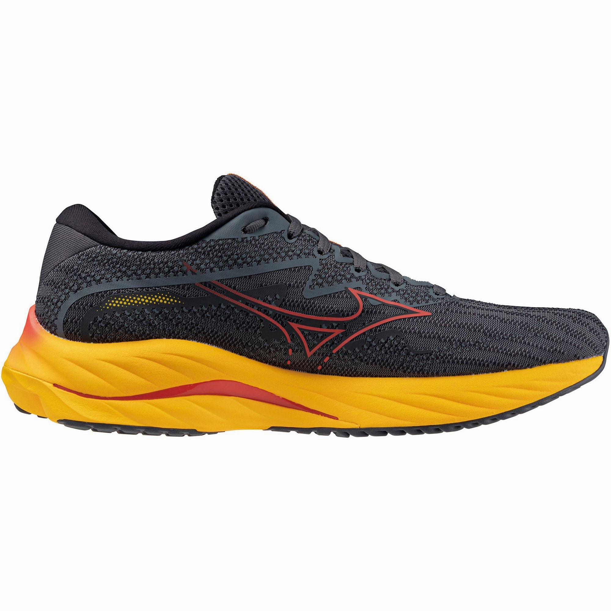 Mizuno Wave Rider 27 Mens Running Shoes - Grey Advanced Sport Runners
